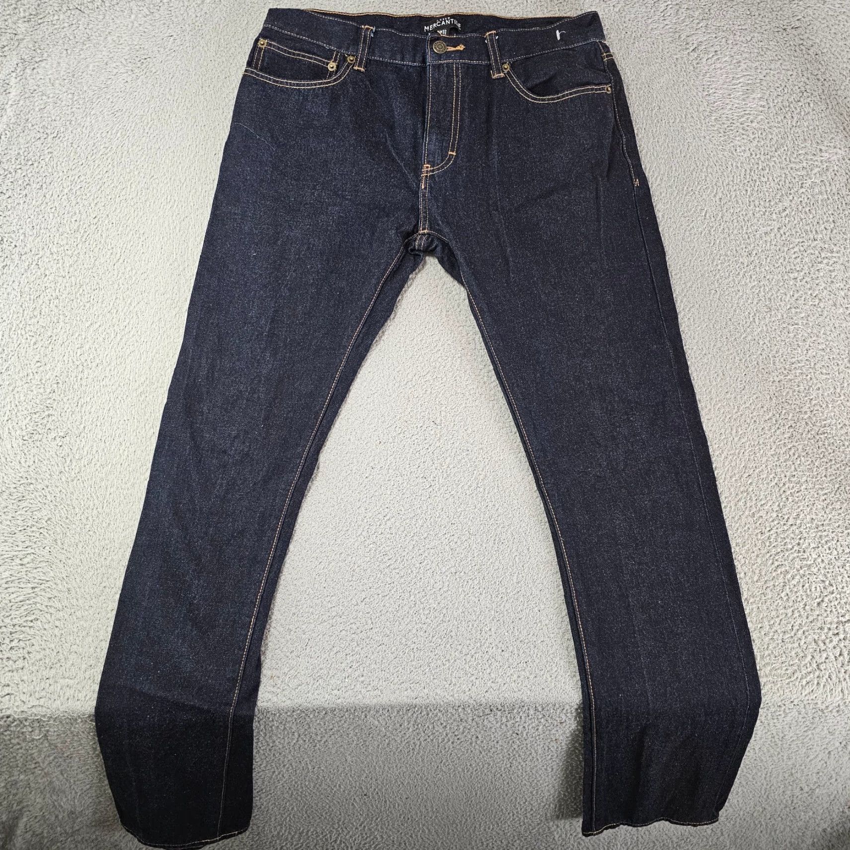 J.Crew J. Crew Mercantile Jeans Slim Fit Men 32x32 Dark Blue Denim Cotton Zip 5-Pocket Brand J.CREW Regular Size 32 Mens Jeans Vintage No Size US 32 / EU 48 - 2 Thumbnail