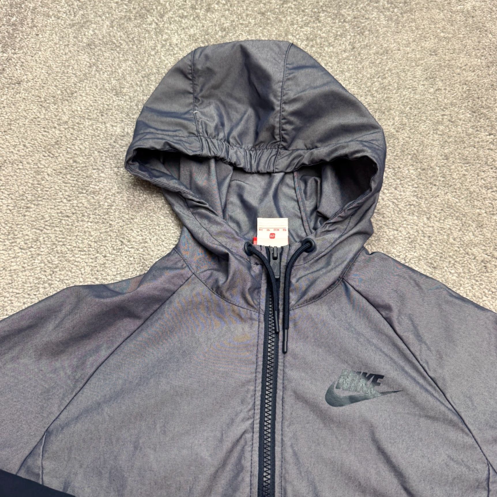 Nike Nike Hoodie Windbreaker Jacket Womens XS Blue Colorblock Lightweight Full Zip Size XS / US 0-2 / IT 36-38 - 5 Thumbnail