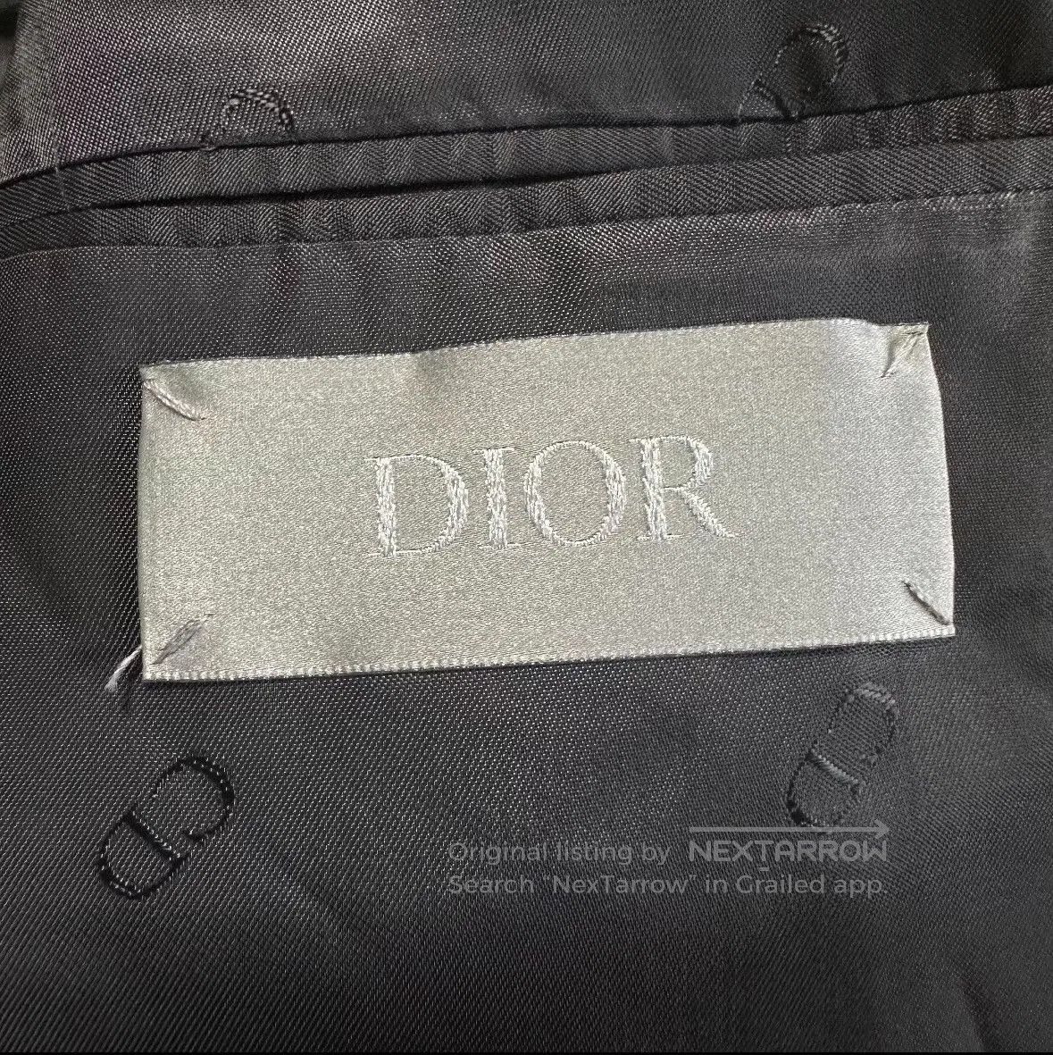 Dior Dior Brown Peak Lapel Double-Breasted Wool Blazer. Size US L / EU 52-54 / 3 - 5 Thumbnail