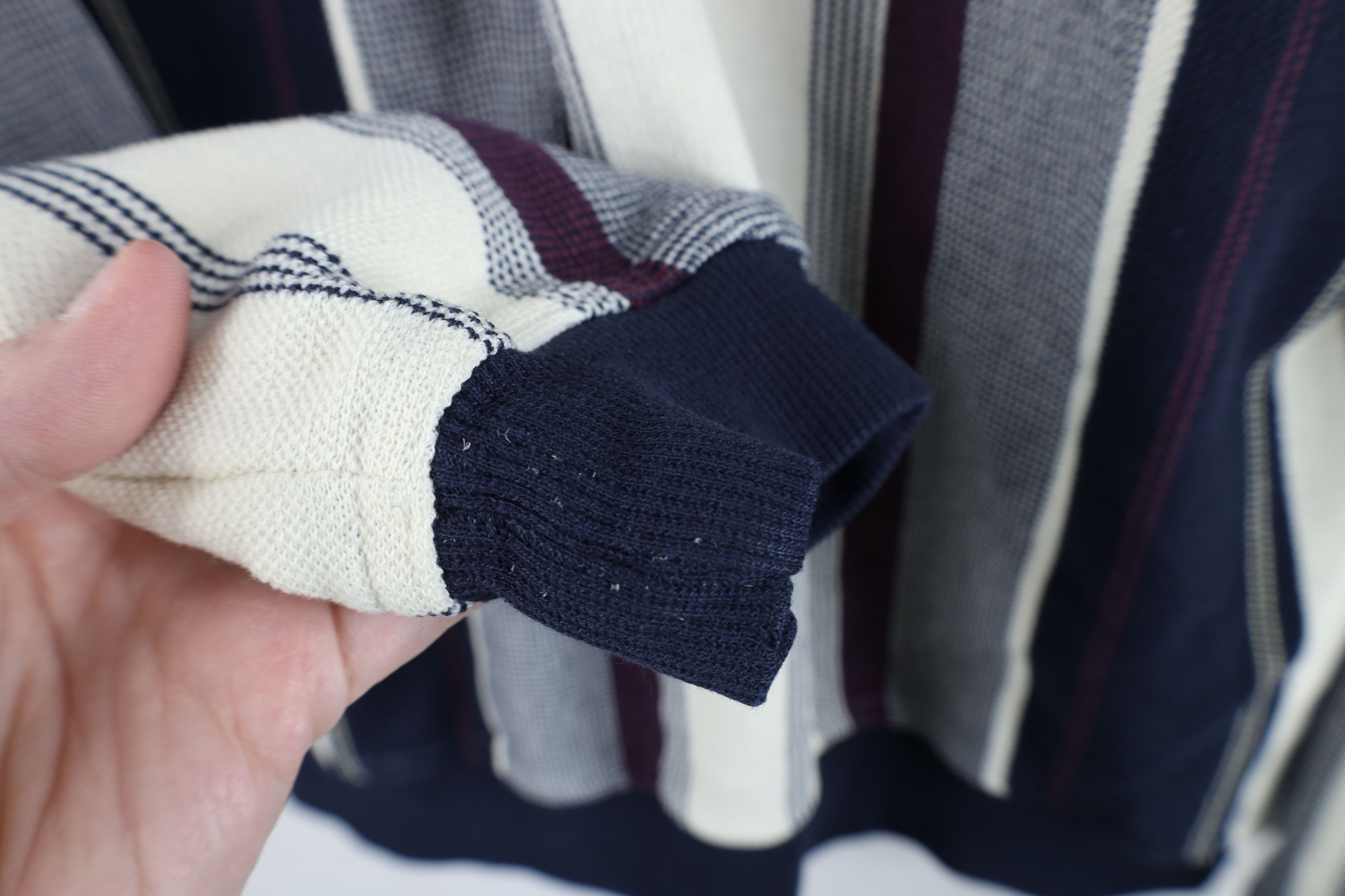 Vintage Vintage 90s Streetwear Knit Long Sleeve Pullover Polo Size US XL / EU 56 / 4 - 7 Thumbnail