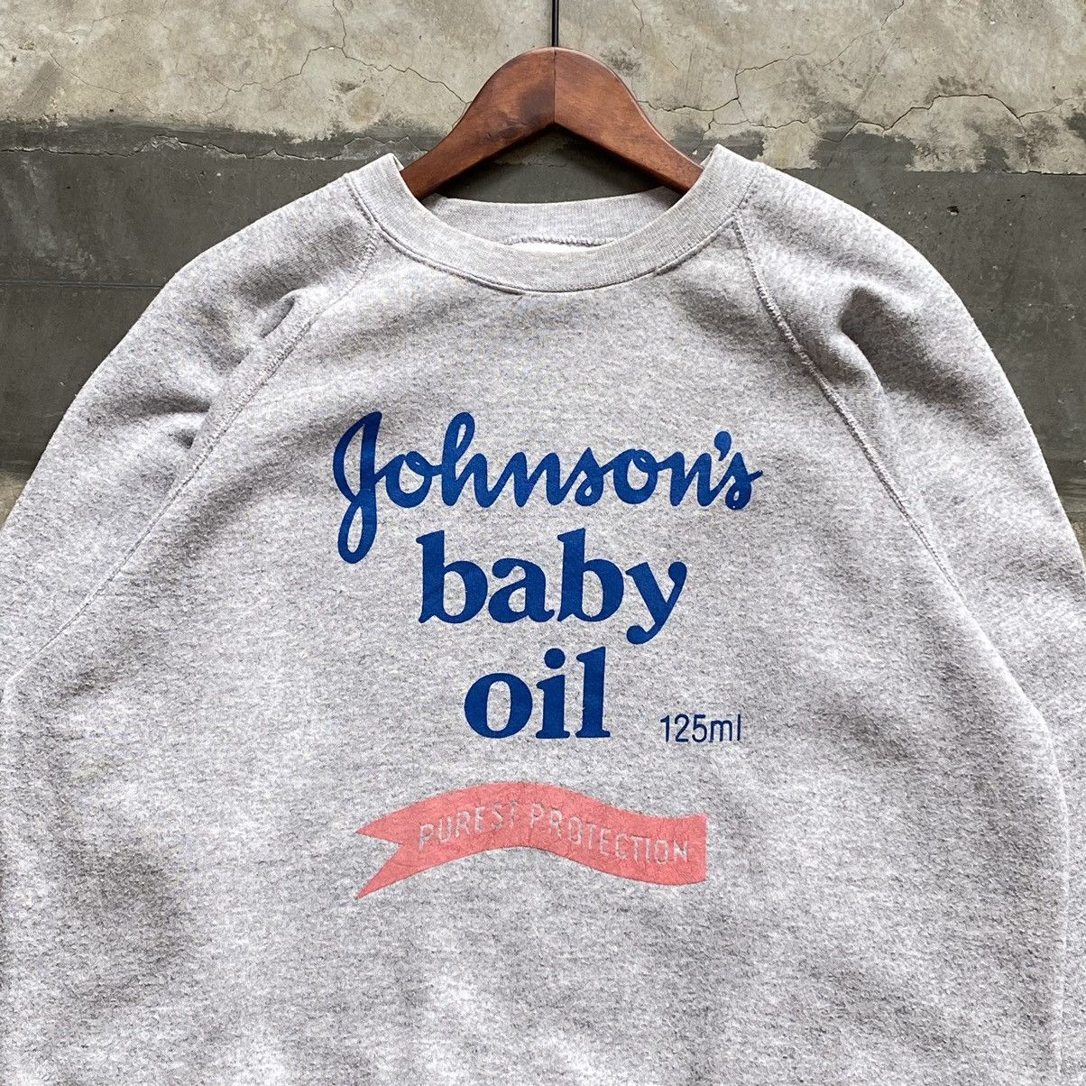 Vintage Vintage 90s Johnson’s Baby Oil Aka Didi Baby Oil Crewneck Size US L / EU 52-54 / 3 - 1 Thumbnail