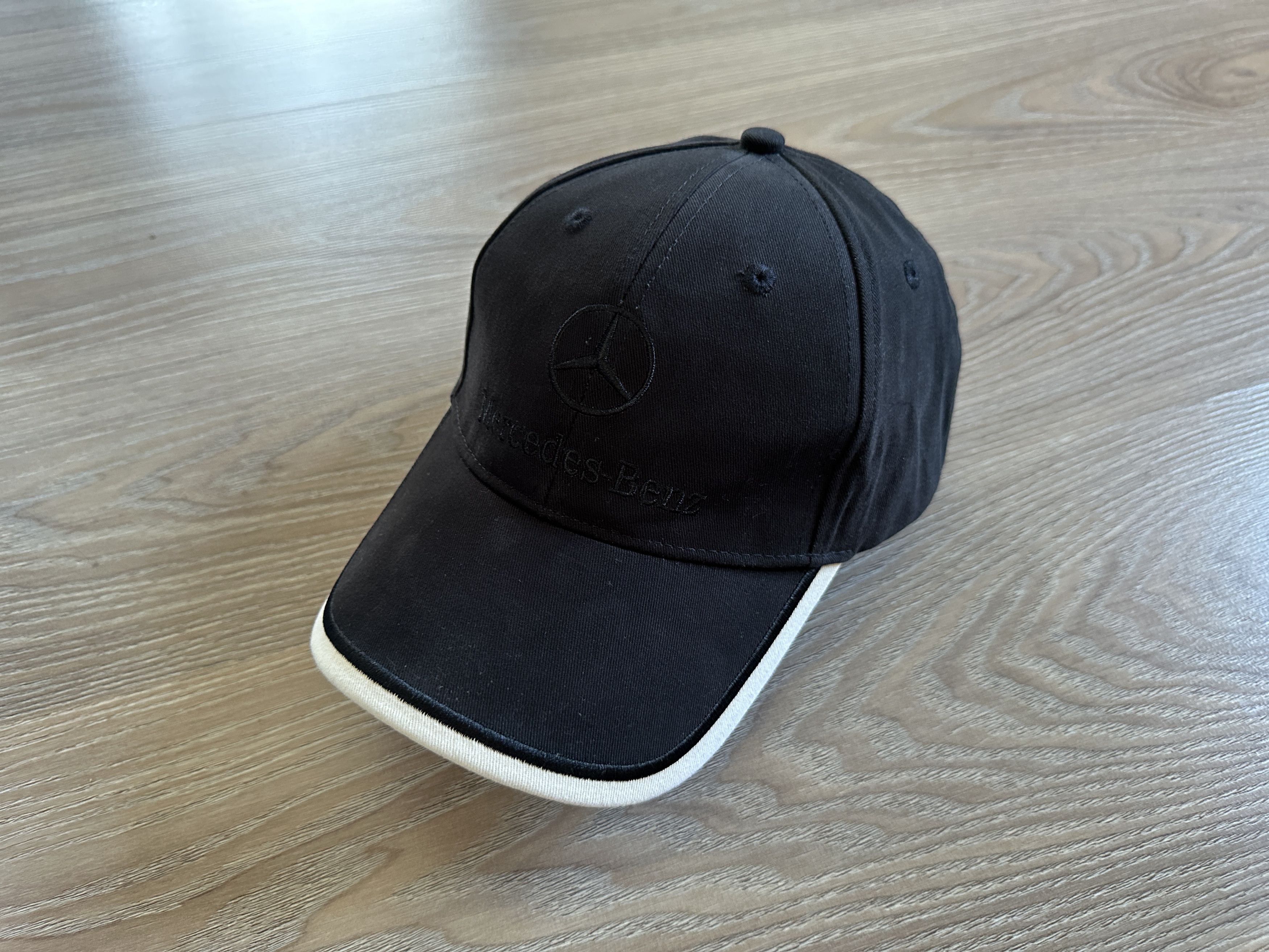 Mercedes-Benz Mercedes Benz Vintage Cotton Black Logo Baseball Cap Size ONE SIZE - 2 Thumbnail