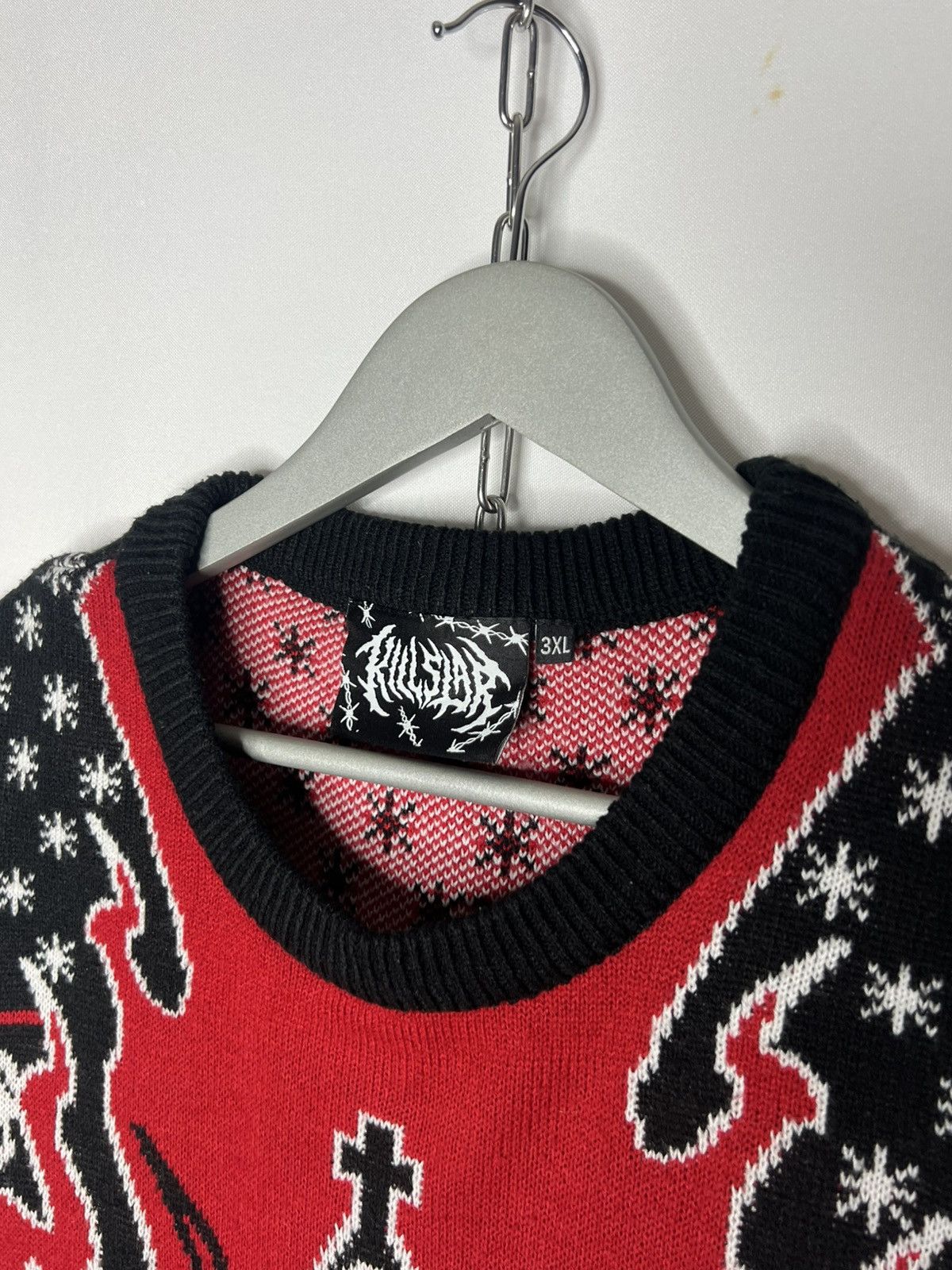 Killstar Killstar Satan Sculls Art Sweater Goth Style Streetwear Size US XXL / EU 58 / 5 - 13 Thumbnail