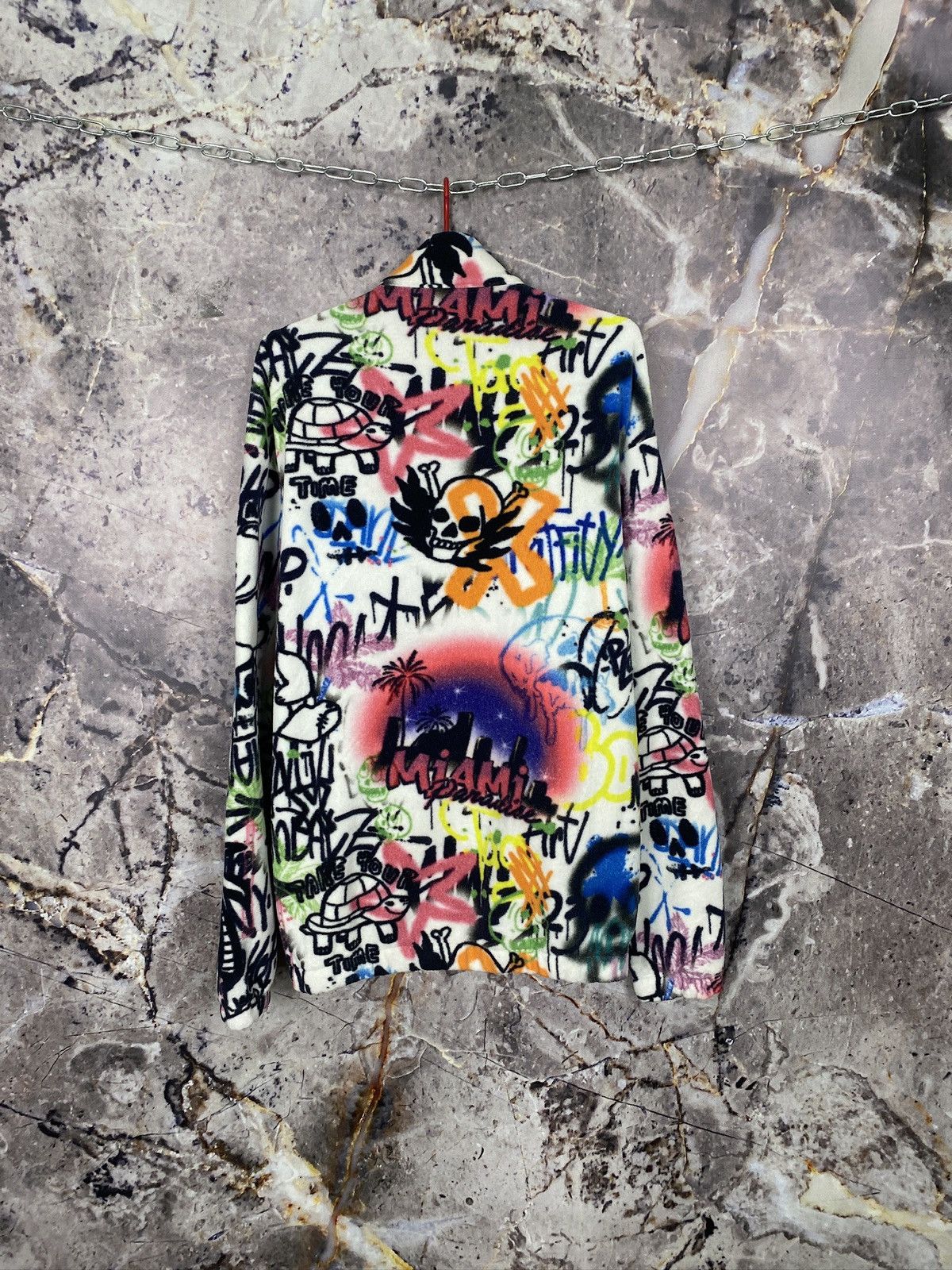 Asos Men’s ASOS Sweatshirt Graffiti Miami Paradise Size Large Size US L / EU 52-54 / 3 - 10 Thumbnail