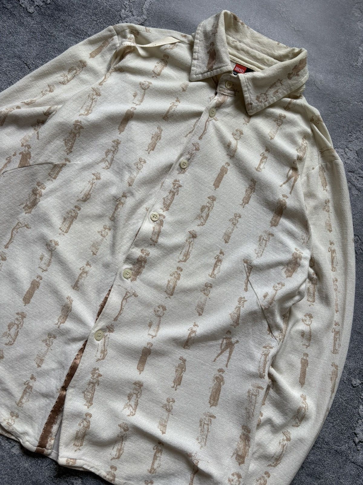 Diesel Vintage Diesel Avant Garde Monogram Lady Printed Shirt Rare Size L / US 10 / IT 46 - 3 Thumbnail