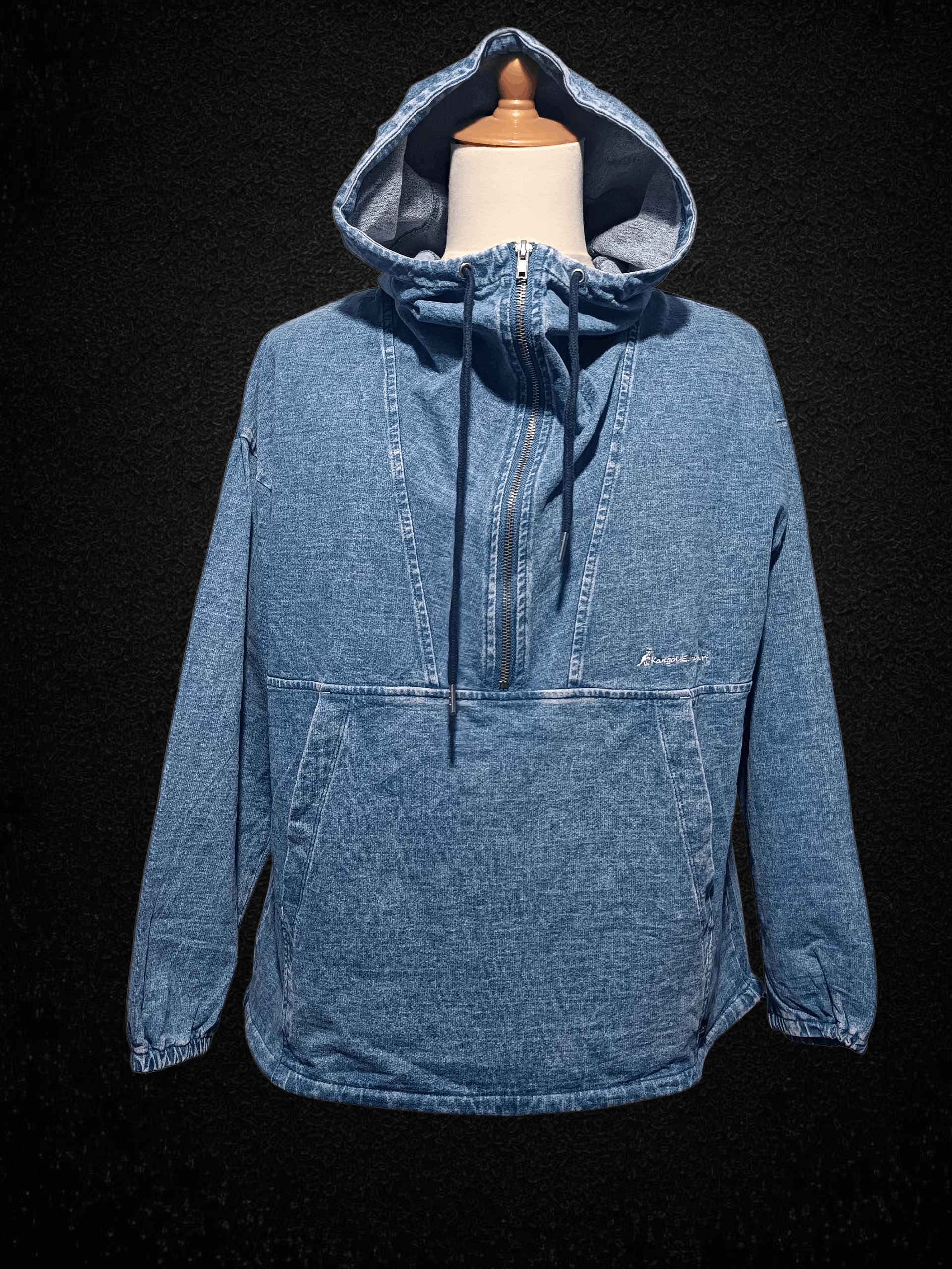 Kangol Vintage Kangol Extra Comfort Cagoul Half Zip Hoodie Size US M / EU 48-50 / 2 - 1 Thumbnail
