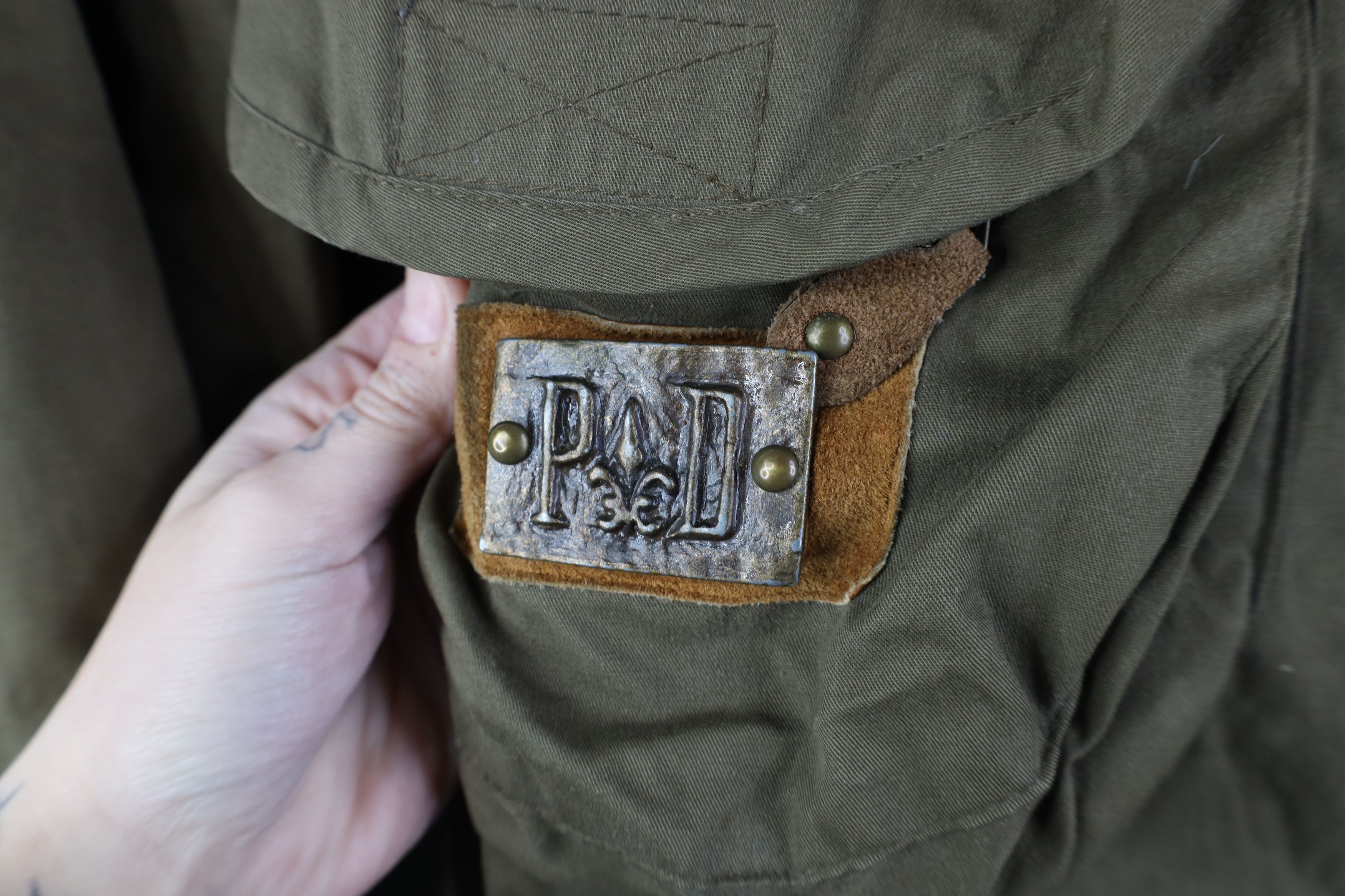Vintage Vintage 90s Streetwear Quilted Suede Trim Winter Jacket Size US M / EU 48-50 / 2 - 7 Thumbnail