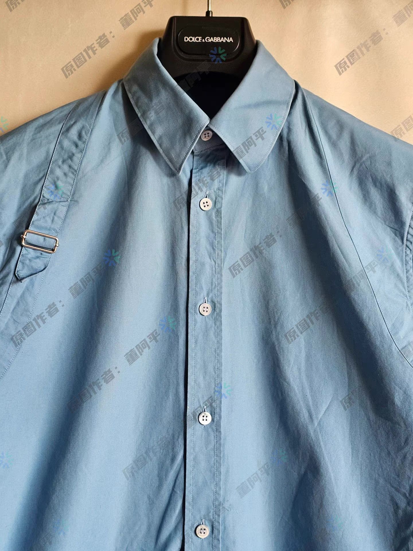 Alexander McQueen Alexander McQueen Sky Blue Long Sleeve Shirt, Size US L / EU 52-54 / 3 - 3 Thumbnail