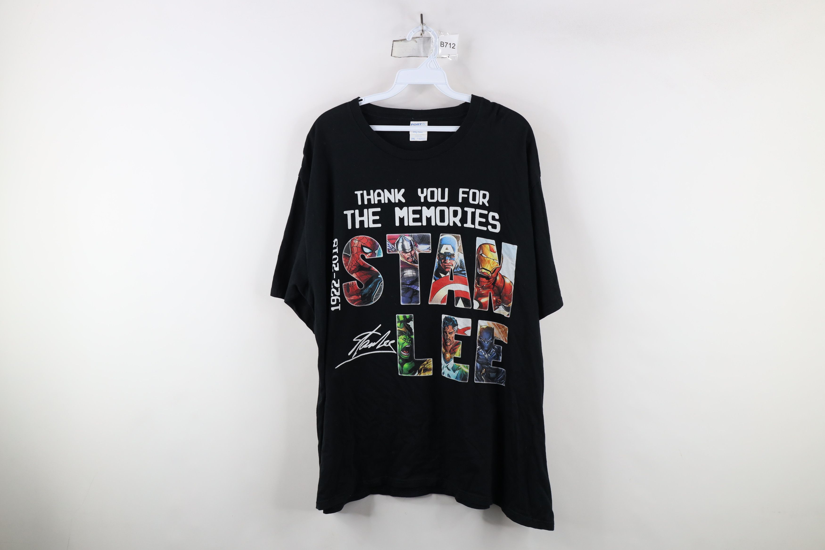 Vintage Y2K Marvel Comics Super Heroes Stan Lee T-Shirt Black Size US XXL / EU 58 / 5 - 1 Thumbnail