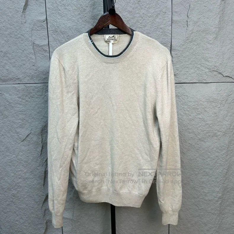 Hermes Hermes Cashmere Pullover Sweater, Size S, with Contrast Co Size S / US 4 / IT 40 - 1 Thumbnail