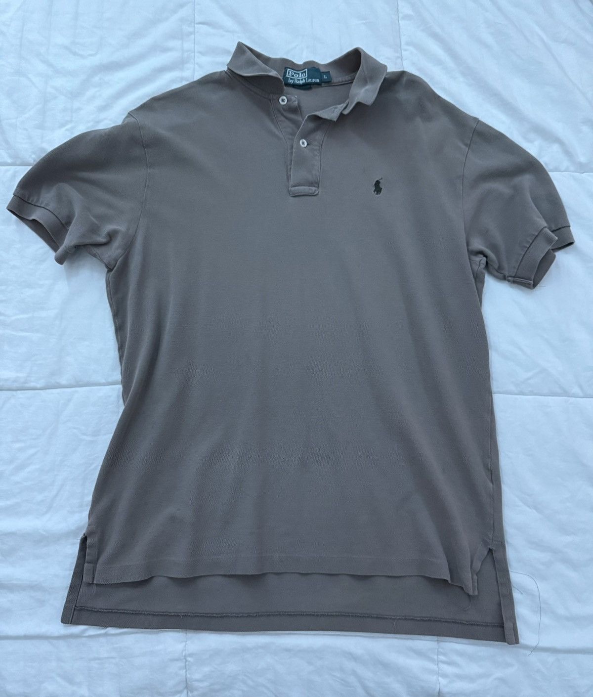 Polo Ralph Lauren WORN L BEIGE POLO RALPH LAUREN T-SHIRT Size US L / EU 52-54 / 3 - 1 Thumbnail