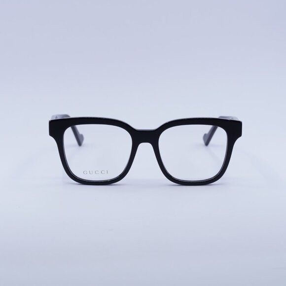 Gucci Gucci GG0958O 004 Eyeglasses Black 52mm Square Frame Size ONE SIZE - 2 Thumbnail