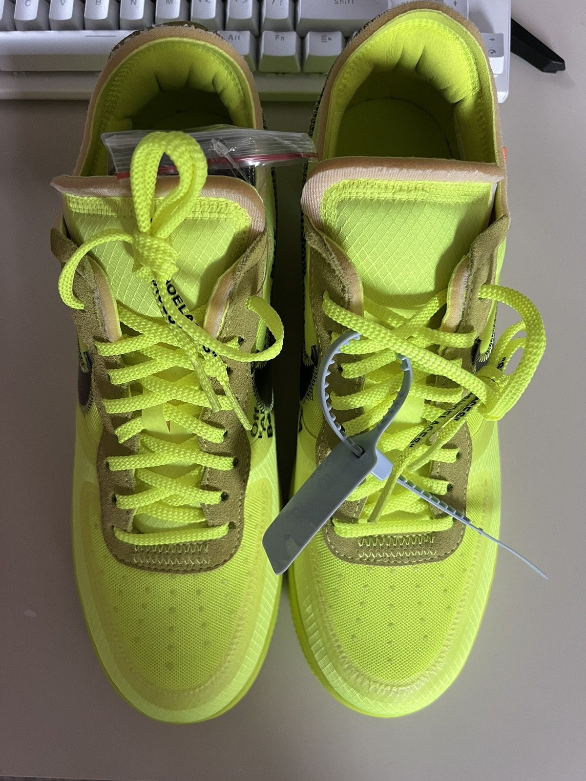 Nike × Off-White Nike air force off white volt Size US 11.5 / EU 44-45 - 8 Thumbnail