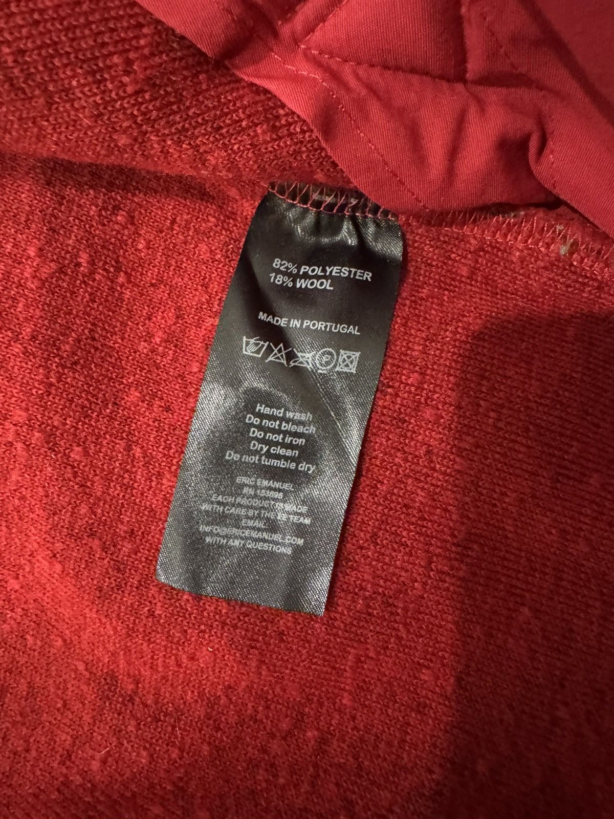Eric Emanuel Eric Emanuel EE High Pile Fleece Jacket Size M Red/Cream Size US M / EU 48-50 / 2 - 4 Thumbnail