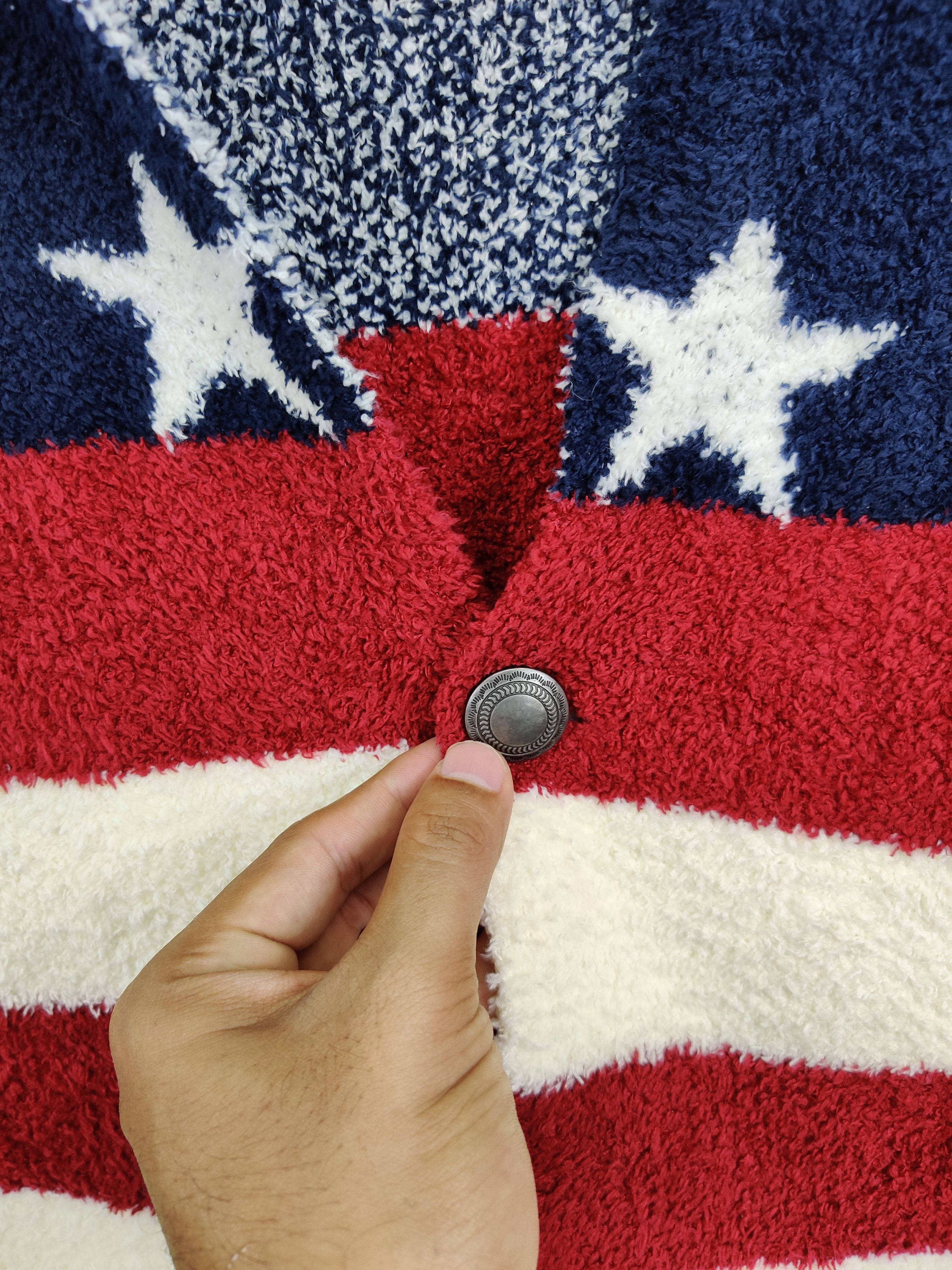 Japanese Brand Power Of The People USA Flag Cardigan Button Ups Size US M / EU 48-50 / 2 - 6 Thumbnail