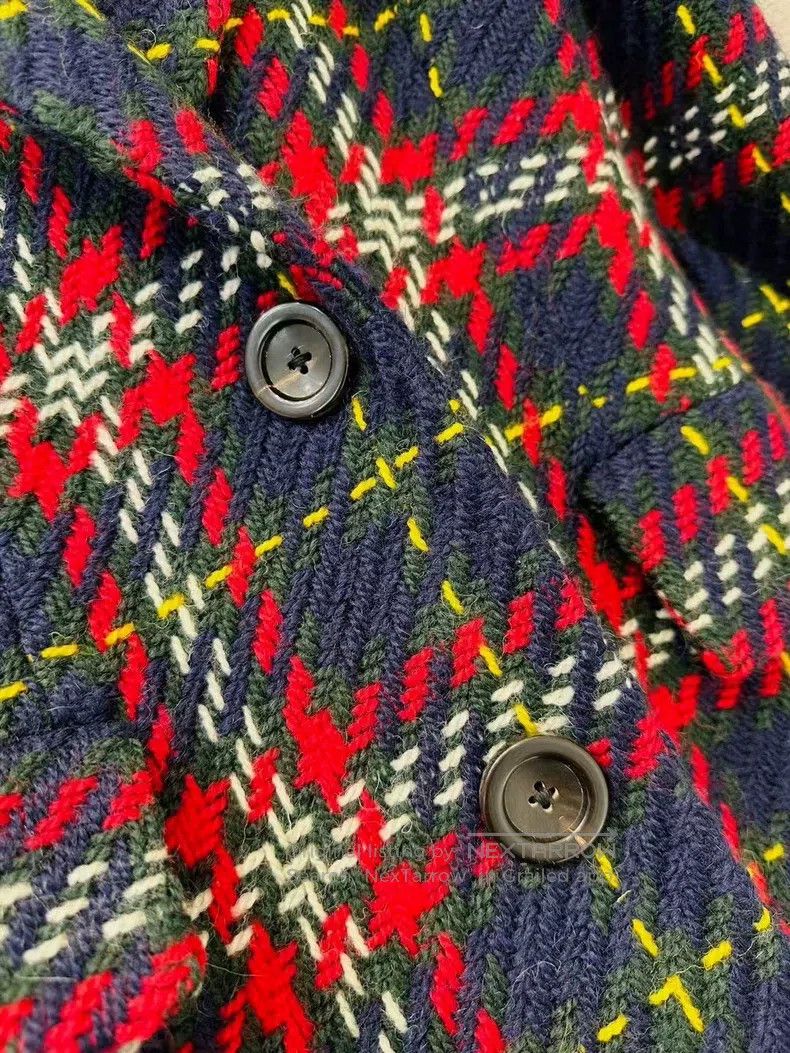 Miu Miu Miu Miu 38 Wool collar plaid coat Size M / US 6-8 / IT 42-44 - 5 Thumbnail