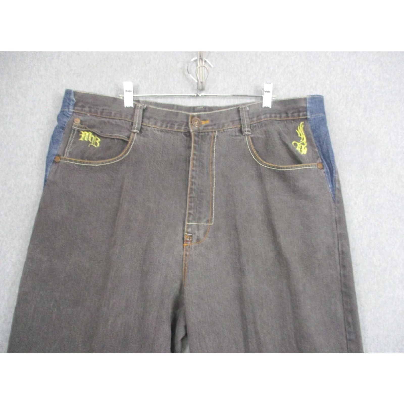 Vintage Makaveli Branded Jeans Mens 40 Gray Embroidered Pockets Hip Hop Y2K Streetwear Jeans Mens 40 Gray Embroidered Pockets Hip Hop Streetwear Size US 40 / EU 56 - 6 Thumbnail
