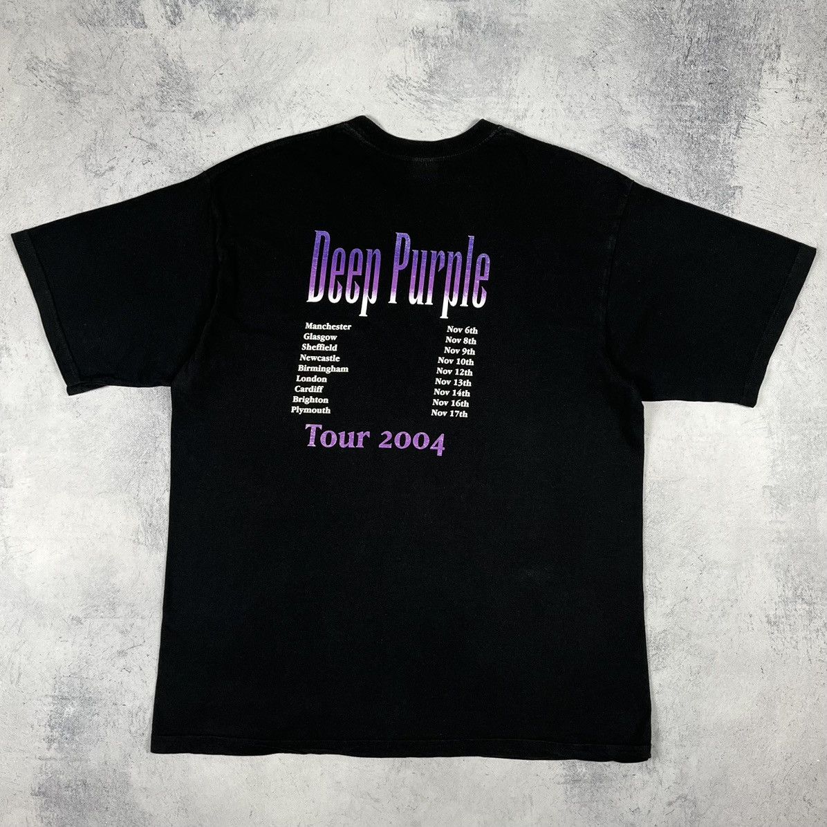 Band Tees Vintage Deep Purple tour rock band tee 2004 Size US L / EU 52-54 / 3 - 15 Thumbnail