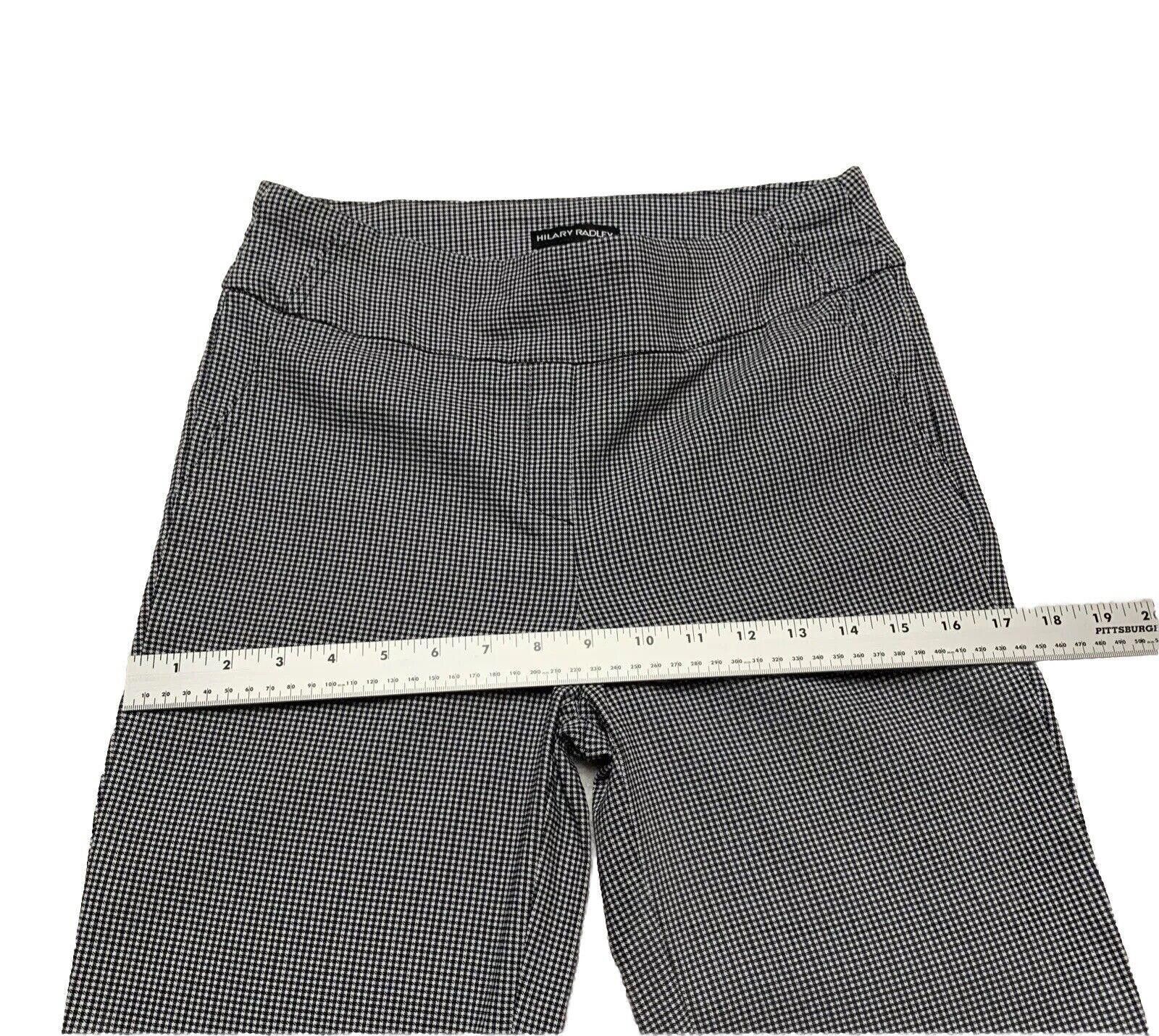 Other Hilary Radley Women's S/CH Black White Gingham Pull-On Pants Size 28" / US 6 / IT 42 - 4 Thumbnail