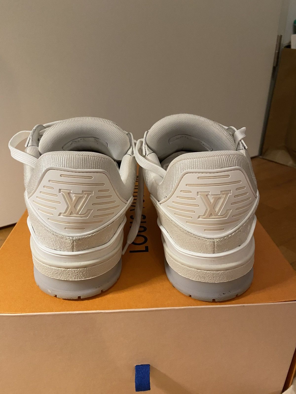 Louis Vuitton Louis Vuitton LV Sneaker Beige Monogram Denim Size US 9 / EU 42 - 8 Thumbnail