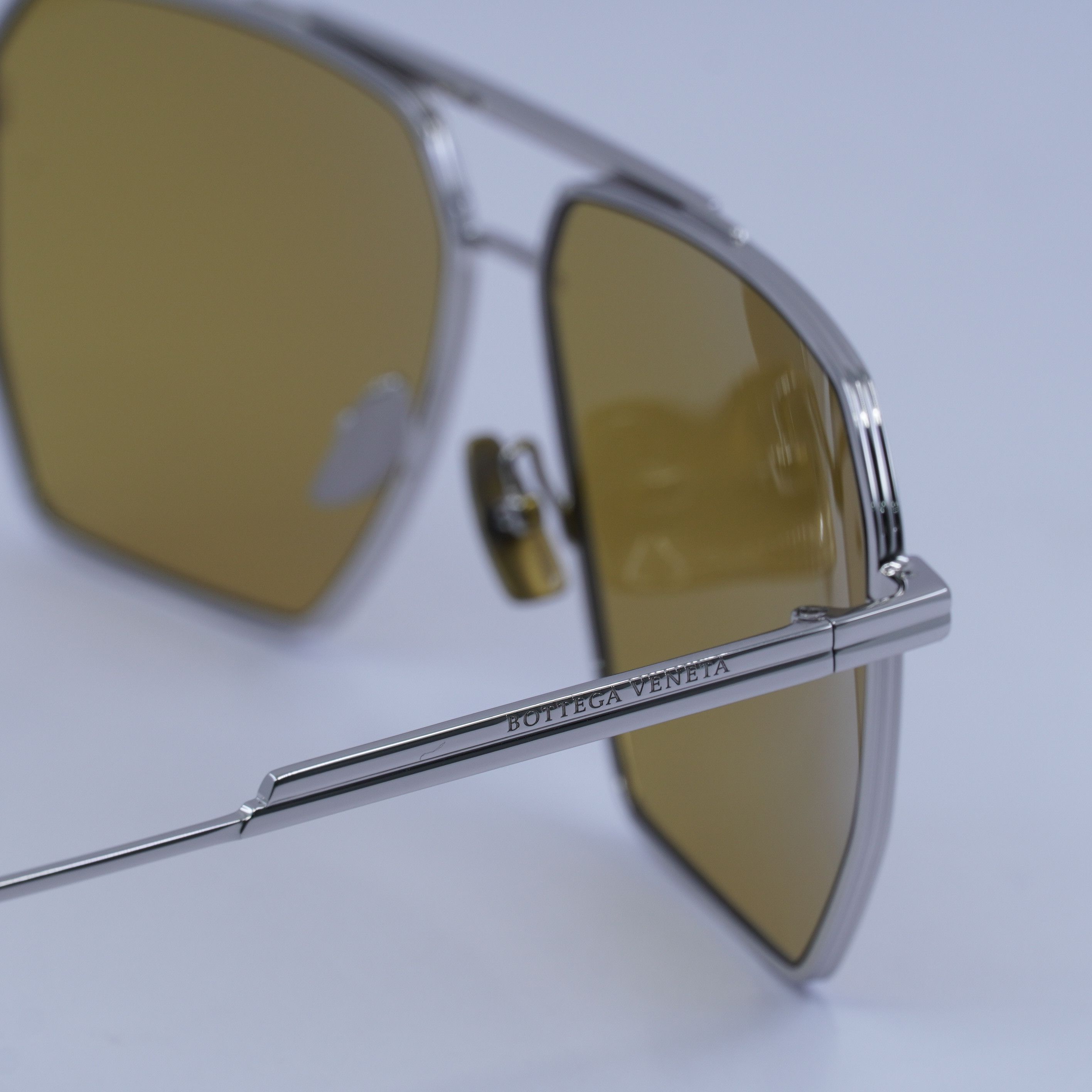 Bottega Veneta 🕶️ New Bottega Veneta BV1012S 007 Sunglasses - Silver Frame Size ONE SIZE - 9 Thumbnail