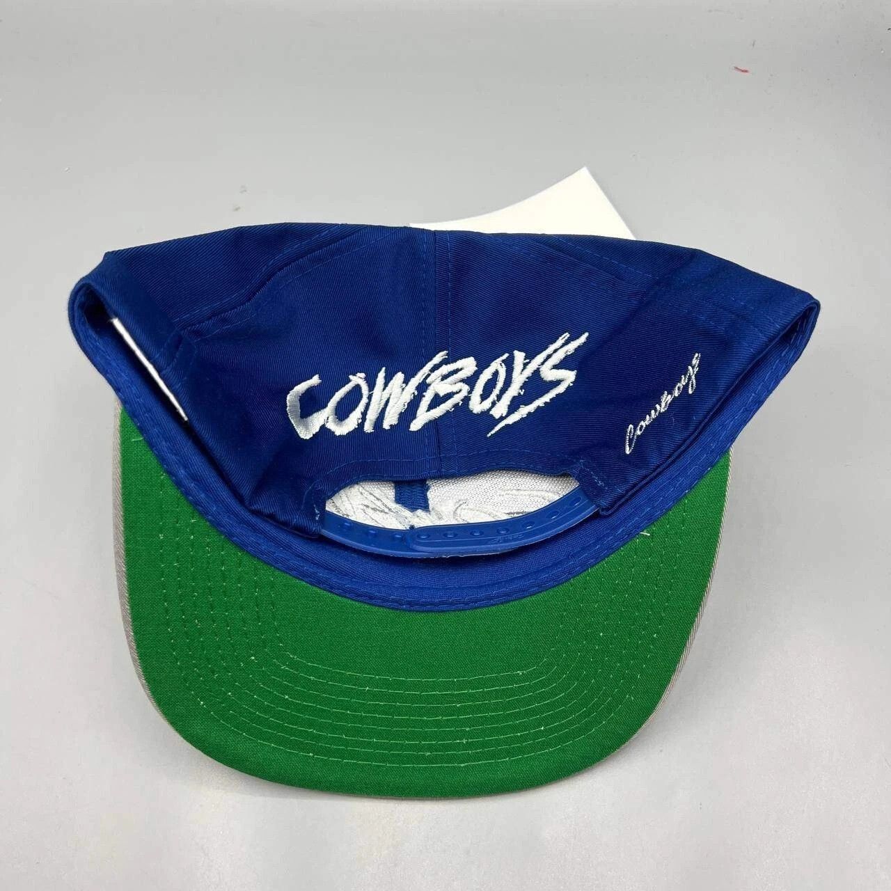 Other × Vintage Dallas Cowboys Hat Men Blue Gray AJD NFL Snap Back Cap New Size ONE SIZE - 4 Thumbnail