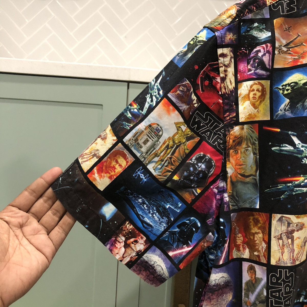 Star Wars Star Wars Full Printed Short Sleeve Button Up Size US XL / EU 56 / 4 - 7 Thumbnail