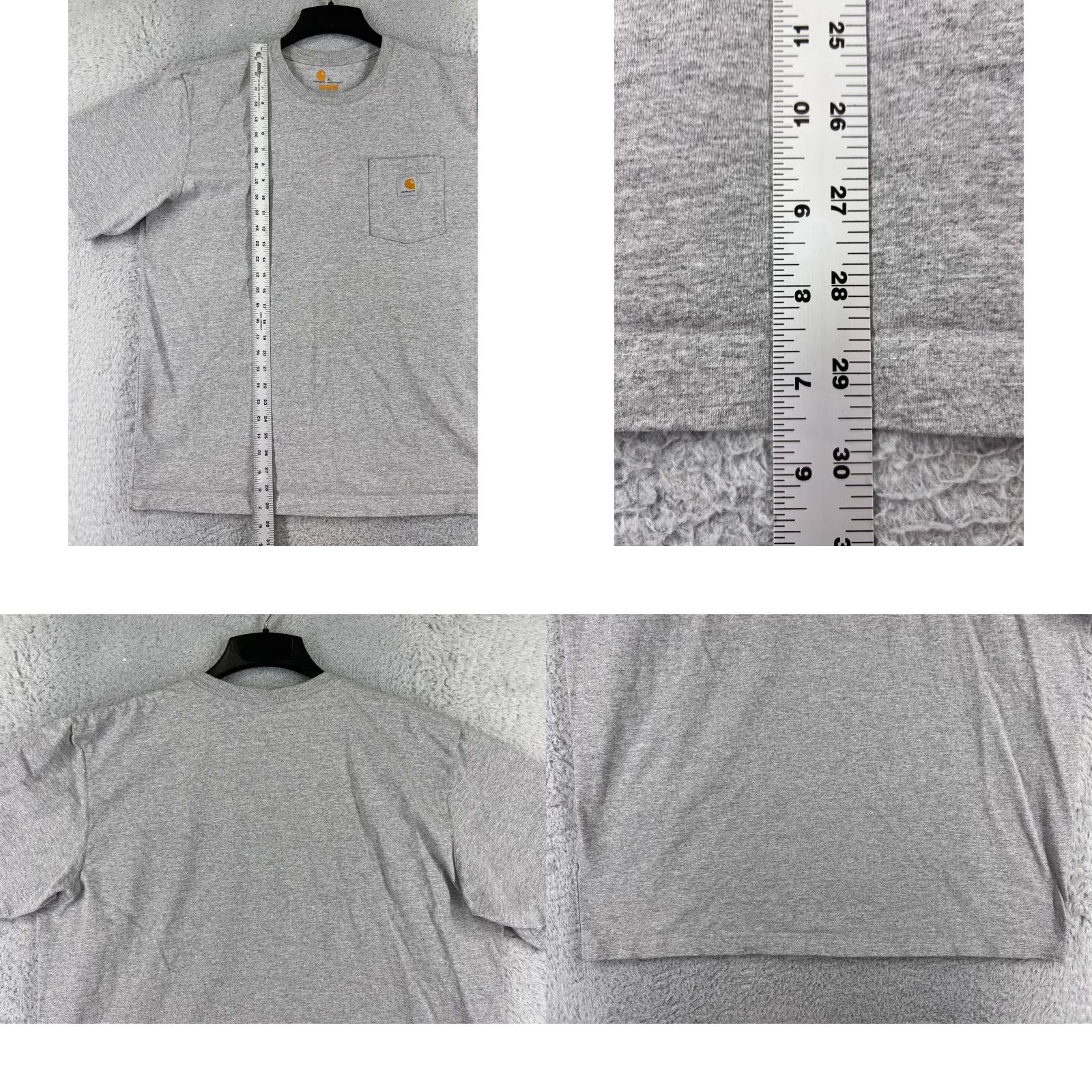 Carhartt Carhartt Shirt Men Gray 100% Cotton Pocket Short Sleeve Original Fit L Size US L / EU 52-54 / 3 - 9 Thumbnail