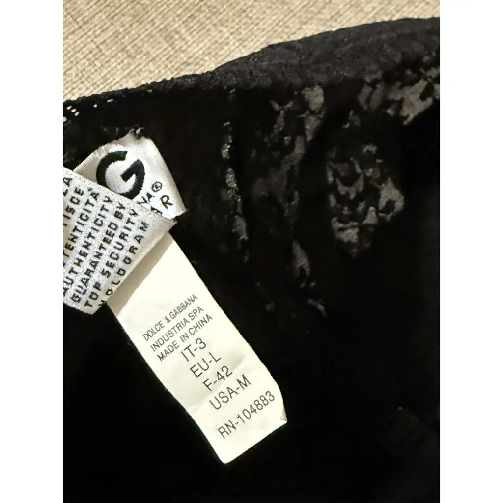 Dolce & Gabbana Dolce & Gabbana Vintage Women's Black Lace Slip Dress IT42 Size M / US 6-8 / IT 42-44 - 7 Thumbnail