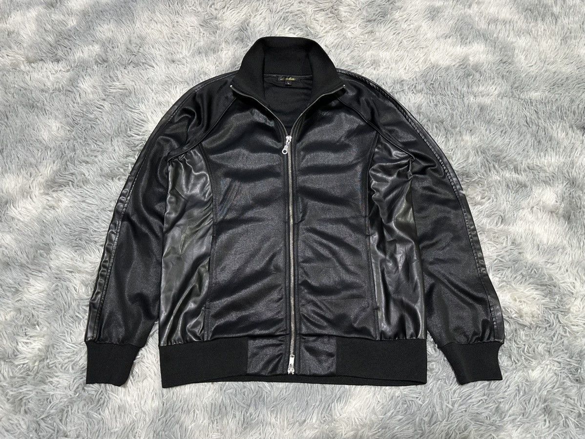 Japanese Brand 🔥Sick Y2K Macalester Waxed Faux Leather Bomber Jacket Size US L / EU 52-54 / 3 - 3 Thumbnail
