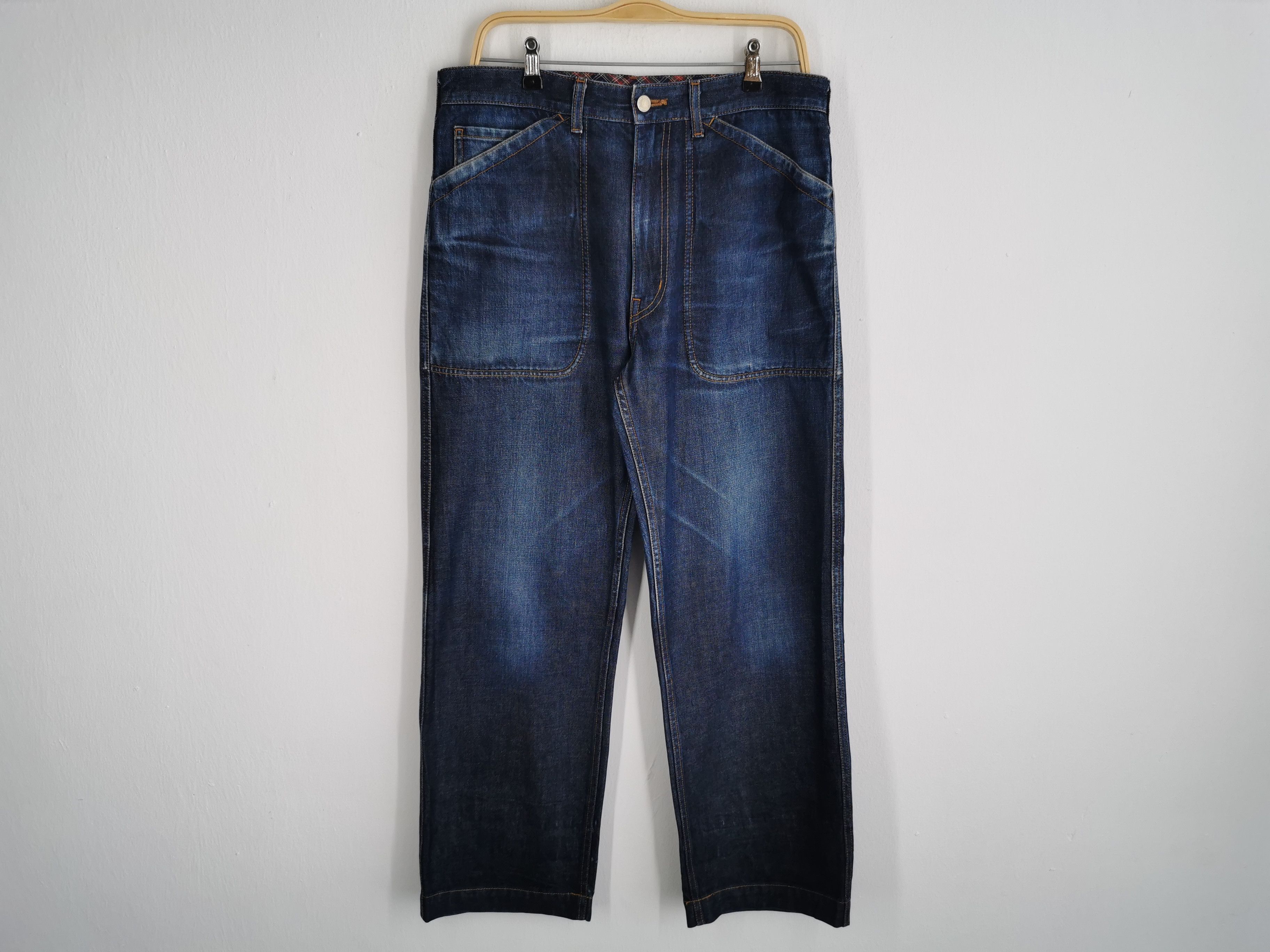 Comme des Garcons Vintage 90s Comme Des Garcons Back Buckle Denim Size 34 Size US 34 / EU 50 - 2 Thumbnail