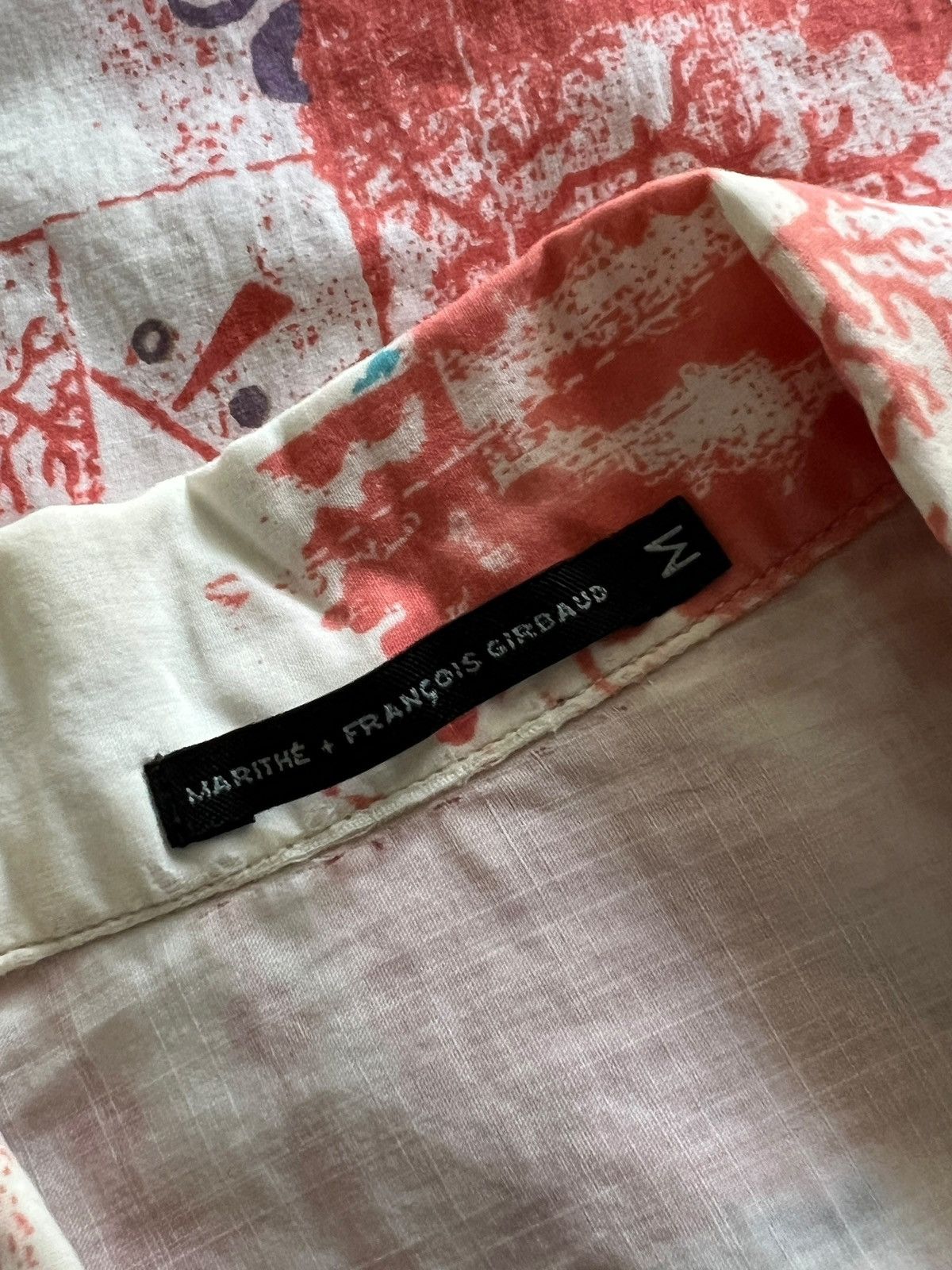 Marithe + Francois Girbaud 2000s MFG Reworked Art Printed Button Shirt Size US M / EU 48-50 / 2 - 12 Thumbnail