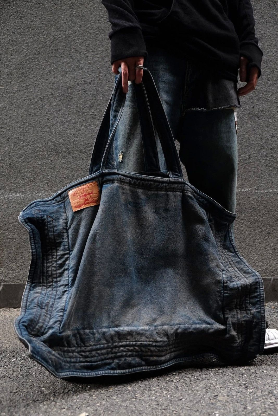 Y/Project Y/Project Blue Maxi Denim Tote Size ONE SIZE - 1 Thumbnail