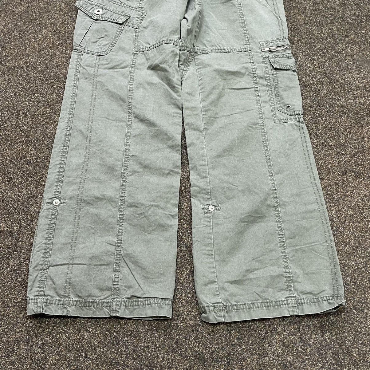 Vintage Vintage Y2K Pants Jeans 90s Parachute Flared 30 30 Size 30" / US 8 / IT 44 - 2 Thumbnail