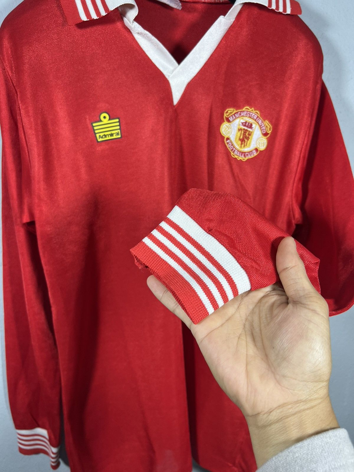 Vintage Vintage 70s Manchester United Admiral Long Sleeve Jersey Size US S / EU 44-46 / 1 - 7 Thumbnail