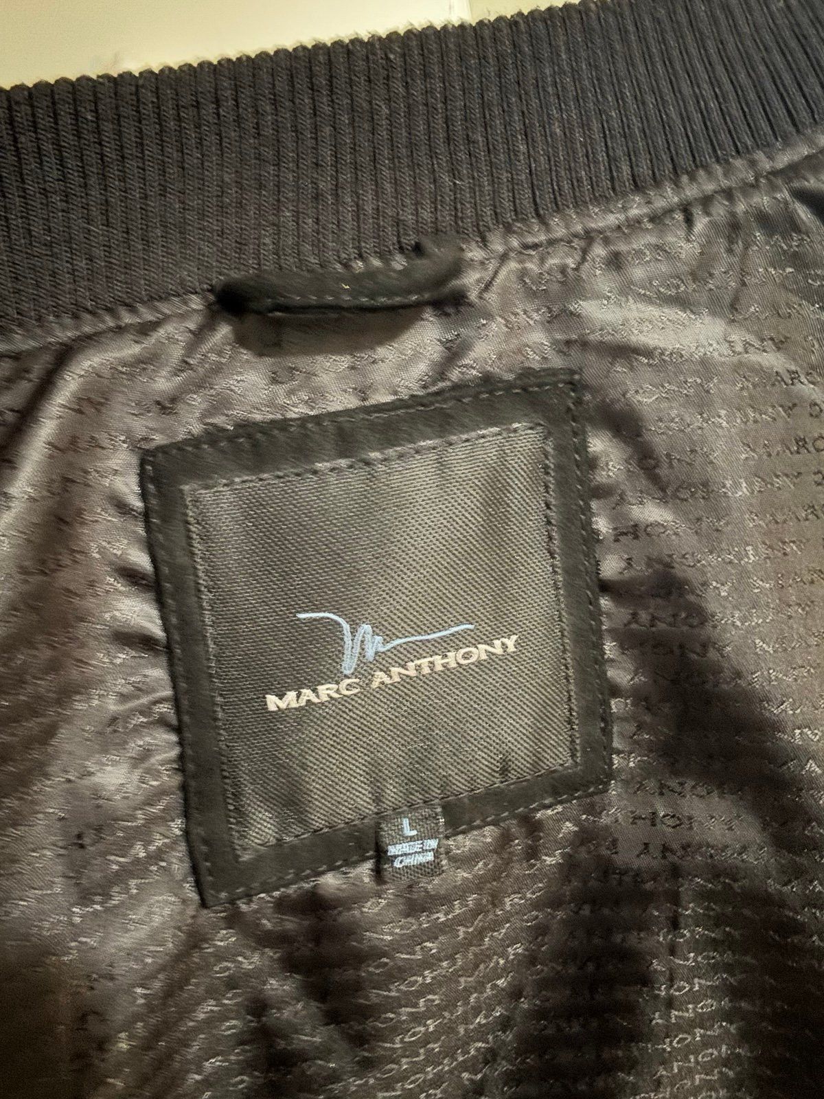 Marc Anthony Marc Anthony Men's Black Zip-Up Coat Jacket Size L Size US L / EU 52-54 / 3 - 5 Thumbnail