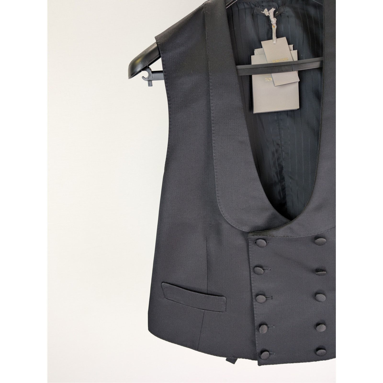 Tom Ford o1rshd1 Double-Breasted Tuxedo vest in Black Size US L / EU 52-54 / 3 - 6 Thumbnail