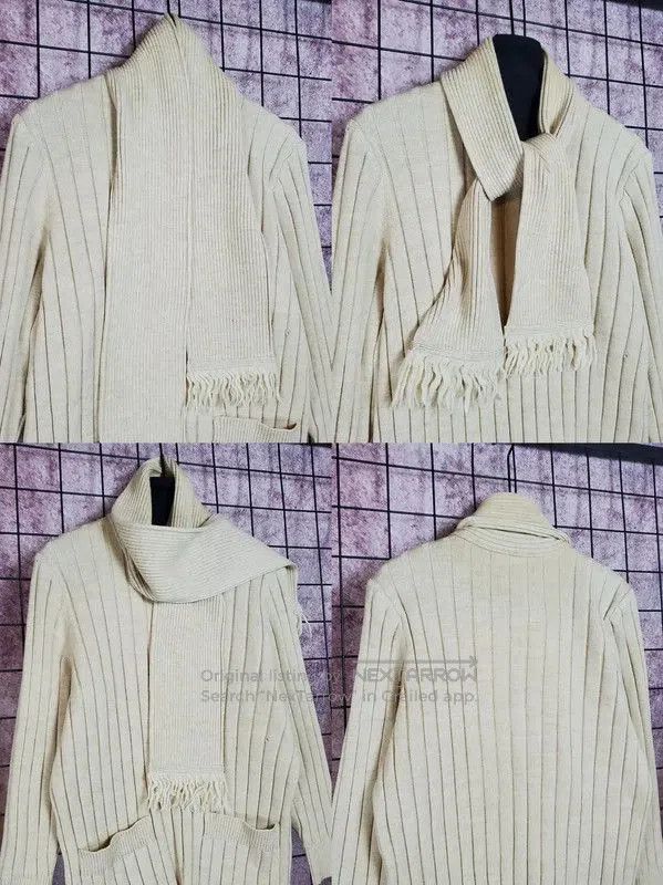 Yves Saint Laurent Yves Saint Laurent Women's Beige Wool Knit Sweater . Size M / US 6-8 / IT 42-44 - 2 Thumbnail