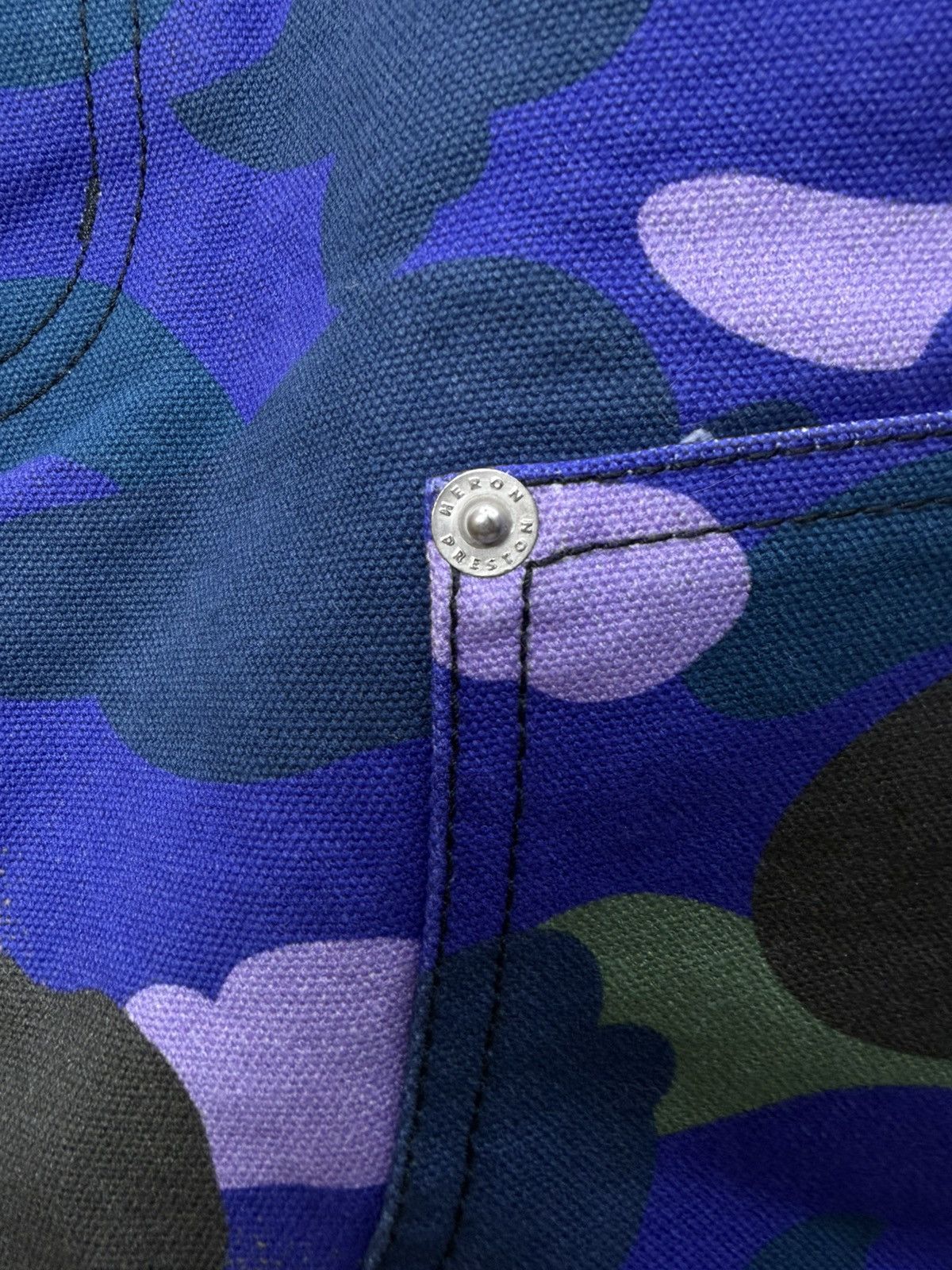 Bape Bape x Heron Preston Double Knee Camo Duck Painter Pants XS Size US 30 / EU 46 - 7 Thumbnail