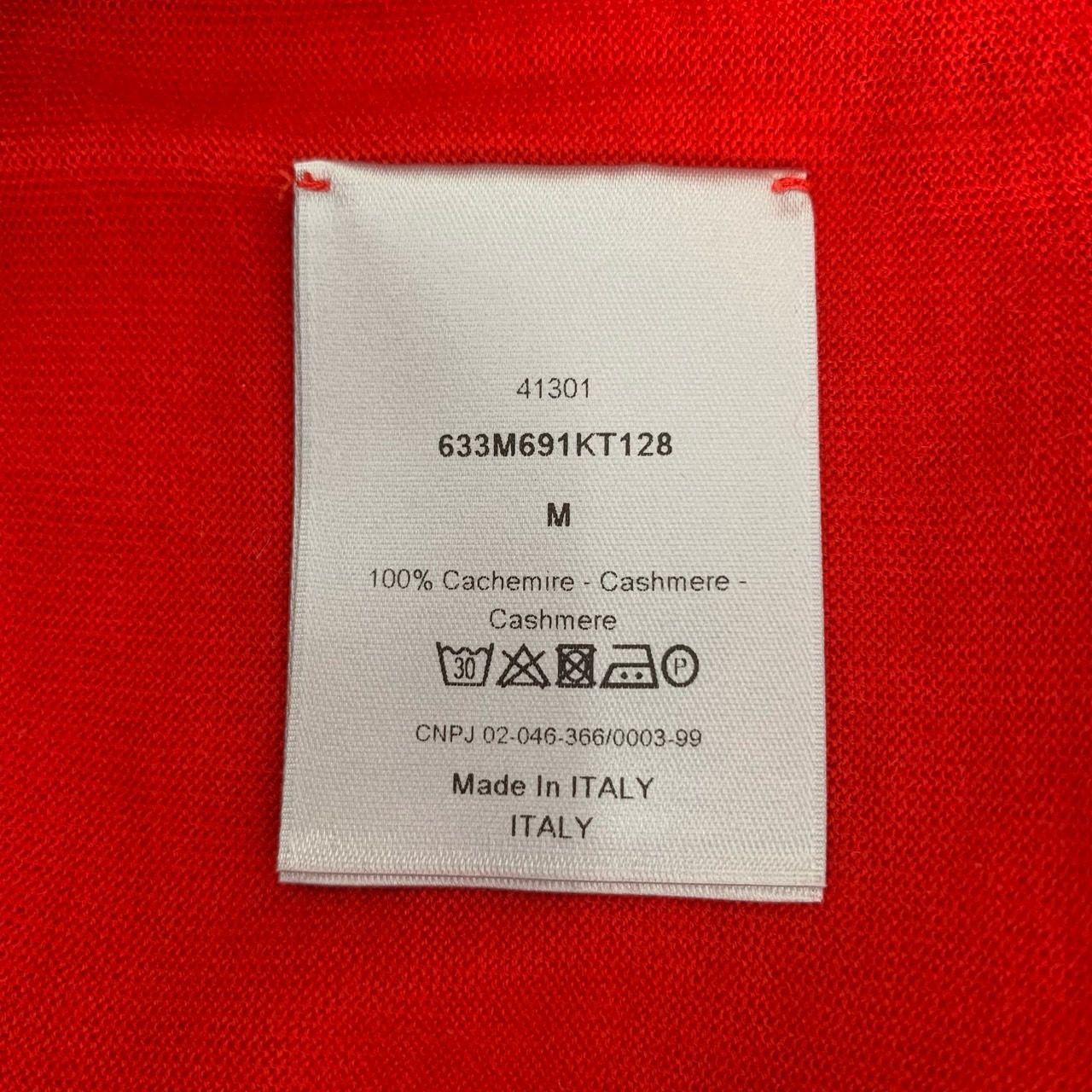 Dior Dior Red Logo Embroidered High-Neck Cashmere Knit Sweater (S Size M / US 6-8 / IT 42-44 - 4 Thumbnail