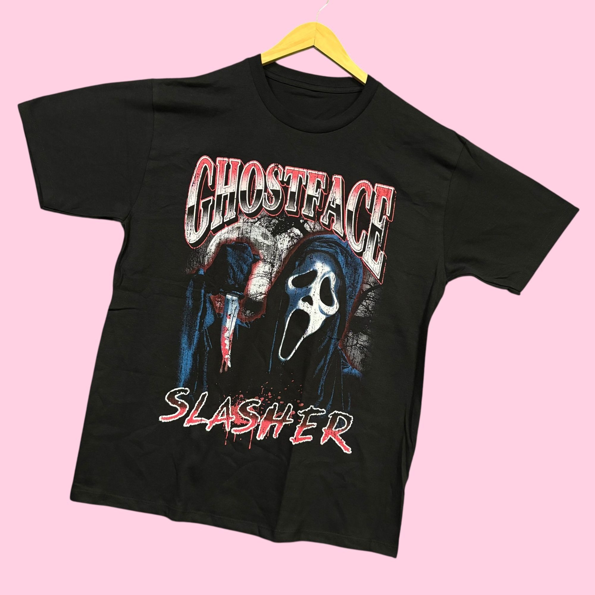 Universal Studios Scream Ghostface Slasher Horror Movie Poster Tee L Size US L / EU 52-54 / 3 - 3 Thumbnail
