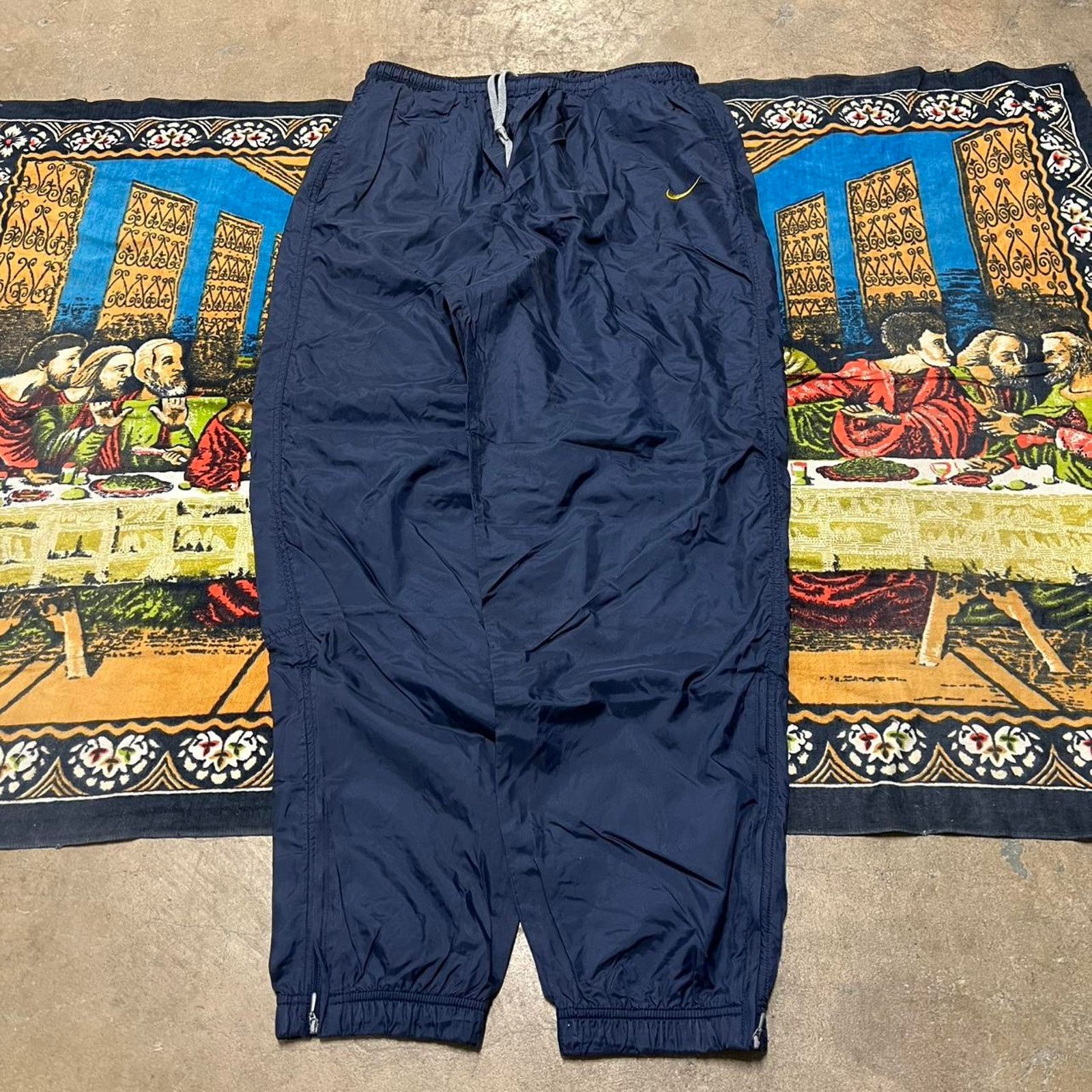 Nike vintage Navy nike track pants size xl baggy parachute y2k Size US 36 / EU 52 - 5 Thumbnail