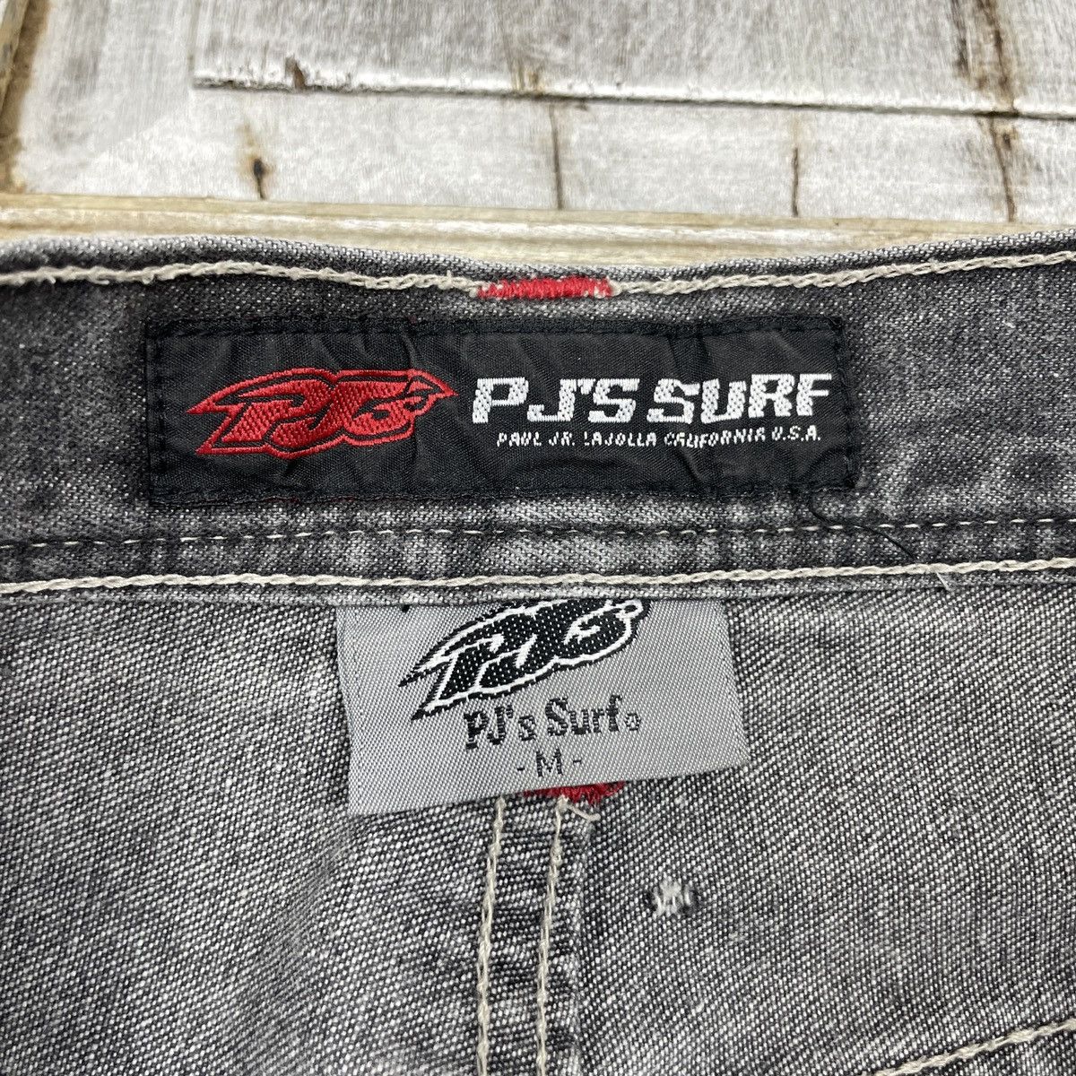 Japanese Brand × Vintage Vintage PJS Surf Cargo Grey Baggy Pants Size US 30 / EU 46 - 14 Thumbnail