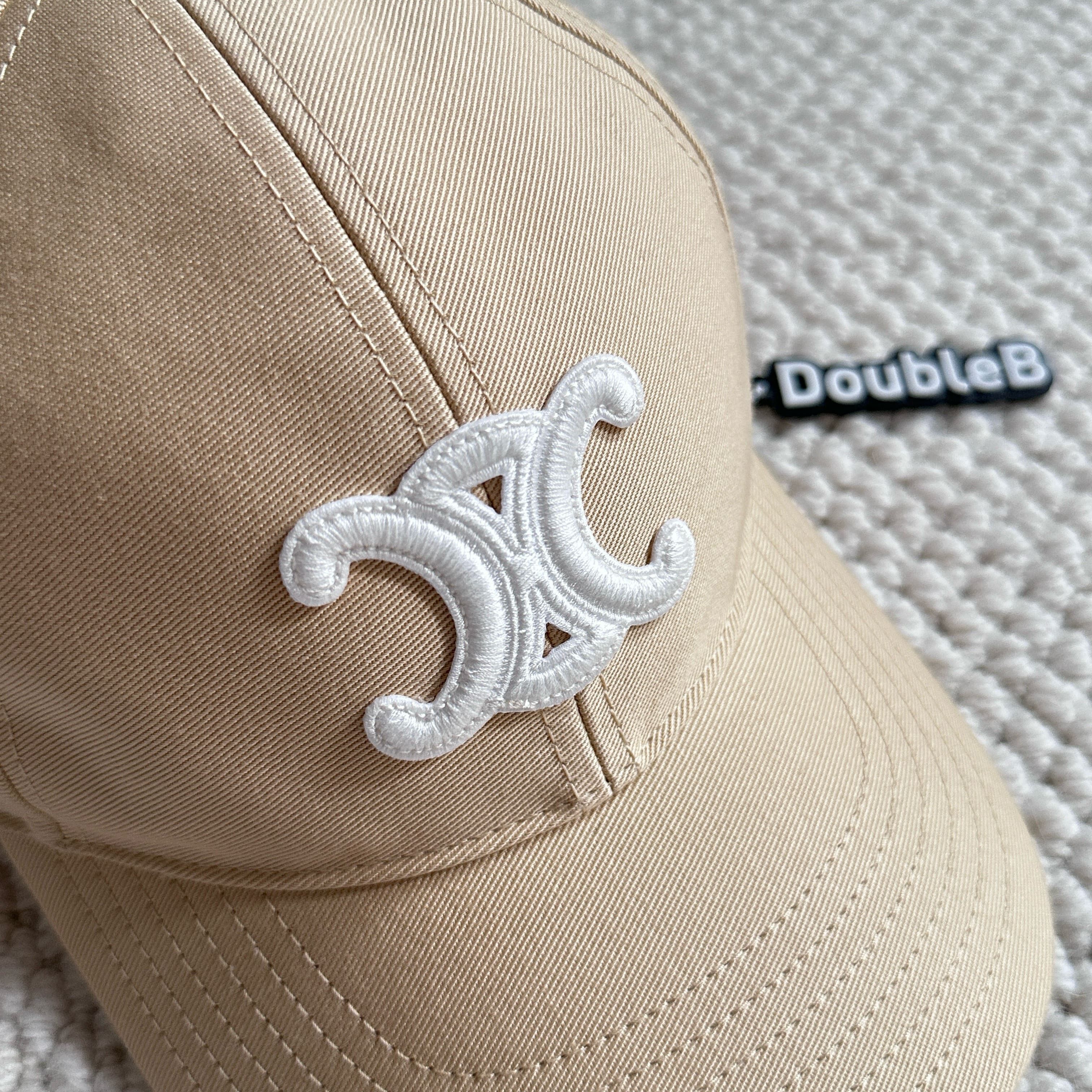 Celine CELINE Triomphe baseball cap in washed cotton Size ONE SIZE - 3 Thumbnail