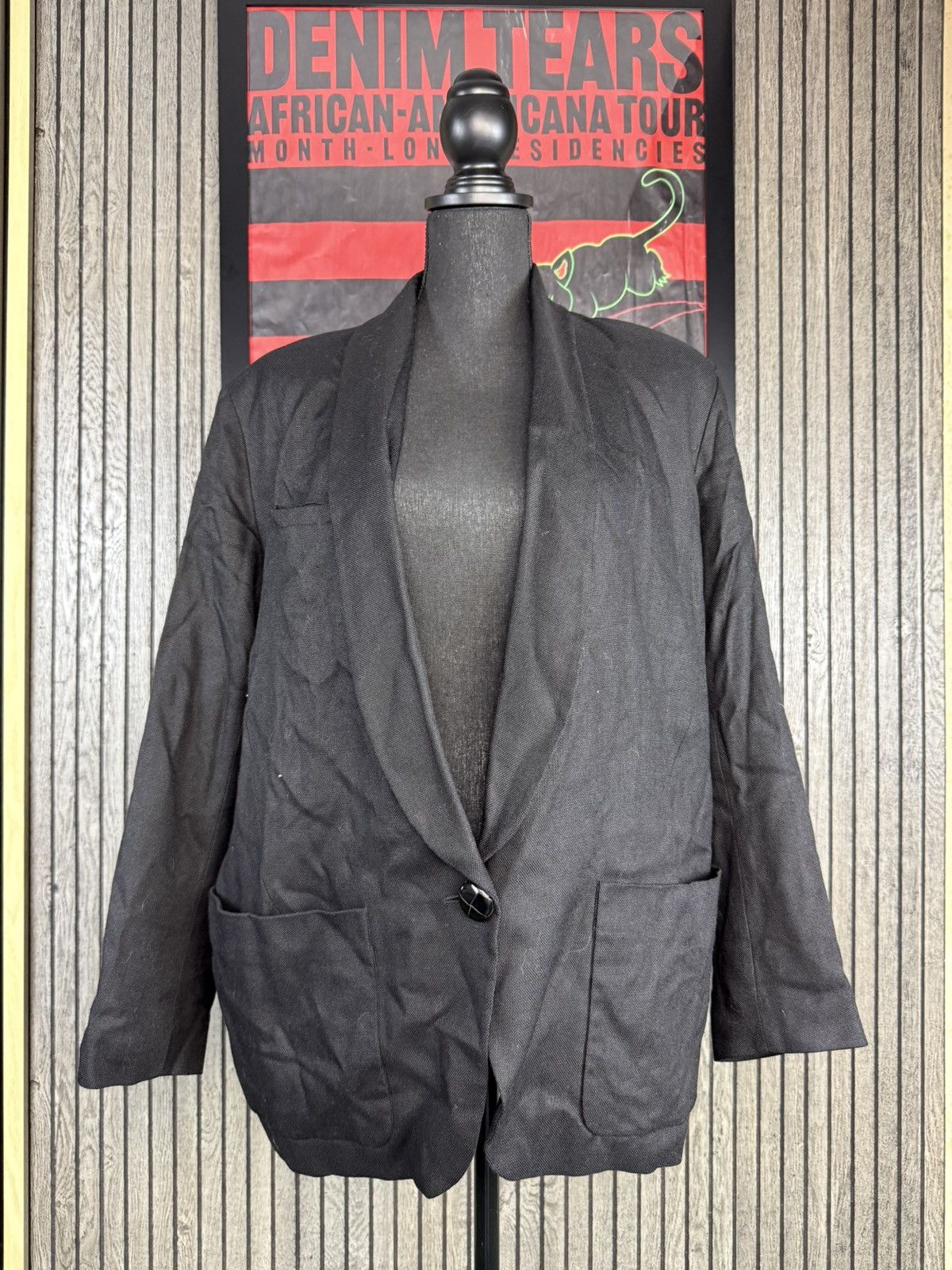 Isabel Marant Isabel Marant Women's Black Full Sleeve Oversize Blazer Size XS / US 0-2 / IT 36-38 - 2 Thumbnail