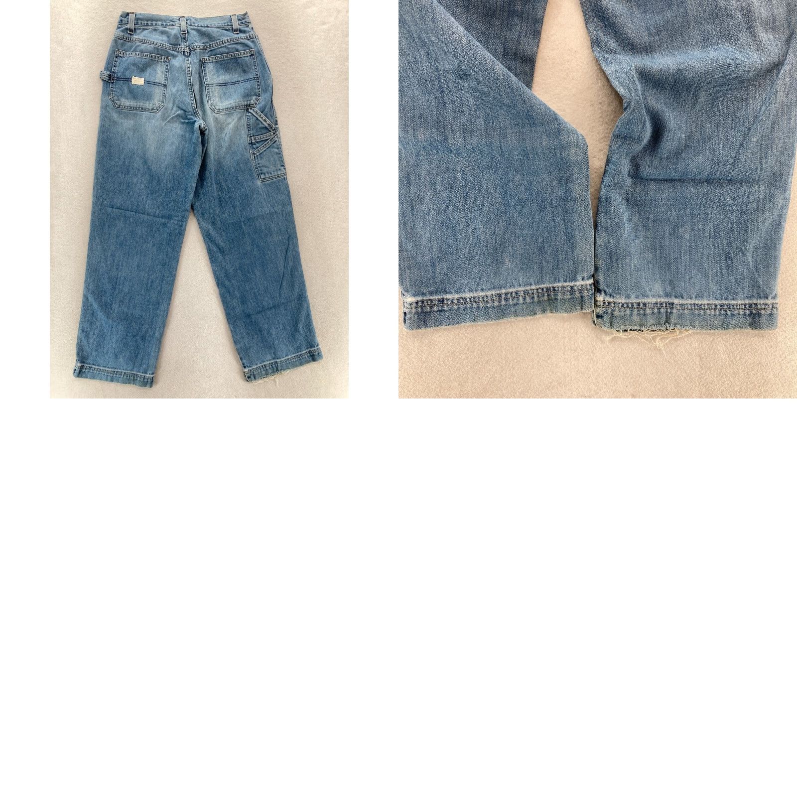 Old Navy VINTAGE Old Navy Painters Jeans Mens 31x32 Blue Denim Baggy Skater Y2K — 90s Grunge Hip Hop Vintage Size US 31 - 10 Thumbnail