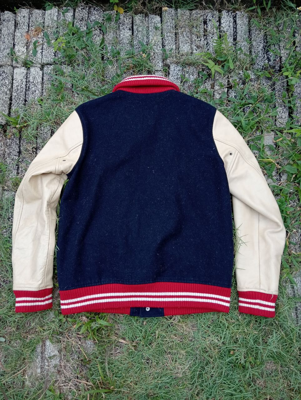 Beams Japan Beams Japanese Wool + Leather Varsity Jacket Size US L / EU 52-54 / 3 - 5 Thumbnail