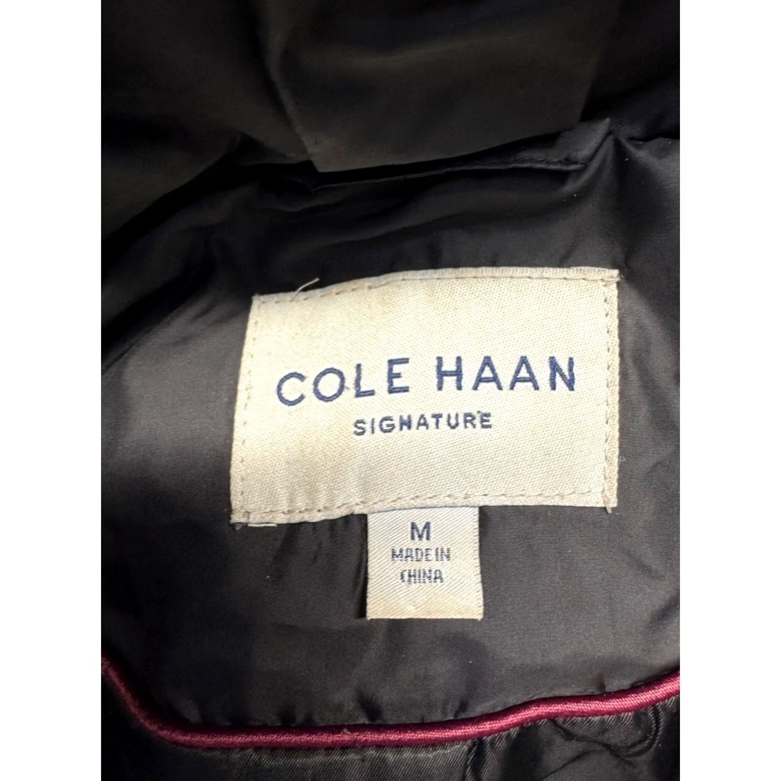 Cole Haan VINTAGE Cole Haan Signature Womens Black Hooded Belted Quilted Coat M Black Quilted Hooded Belted Coat Womens M Size M / US 6-8 / IT 42-44 - 3 Thumbnail