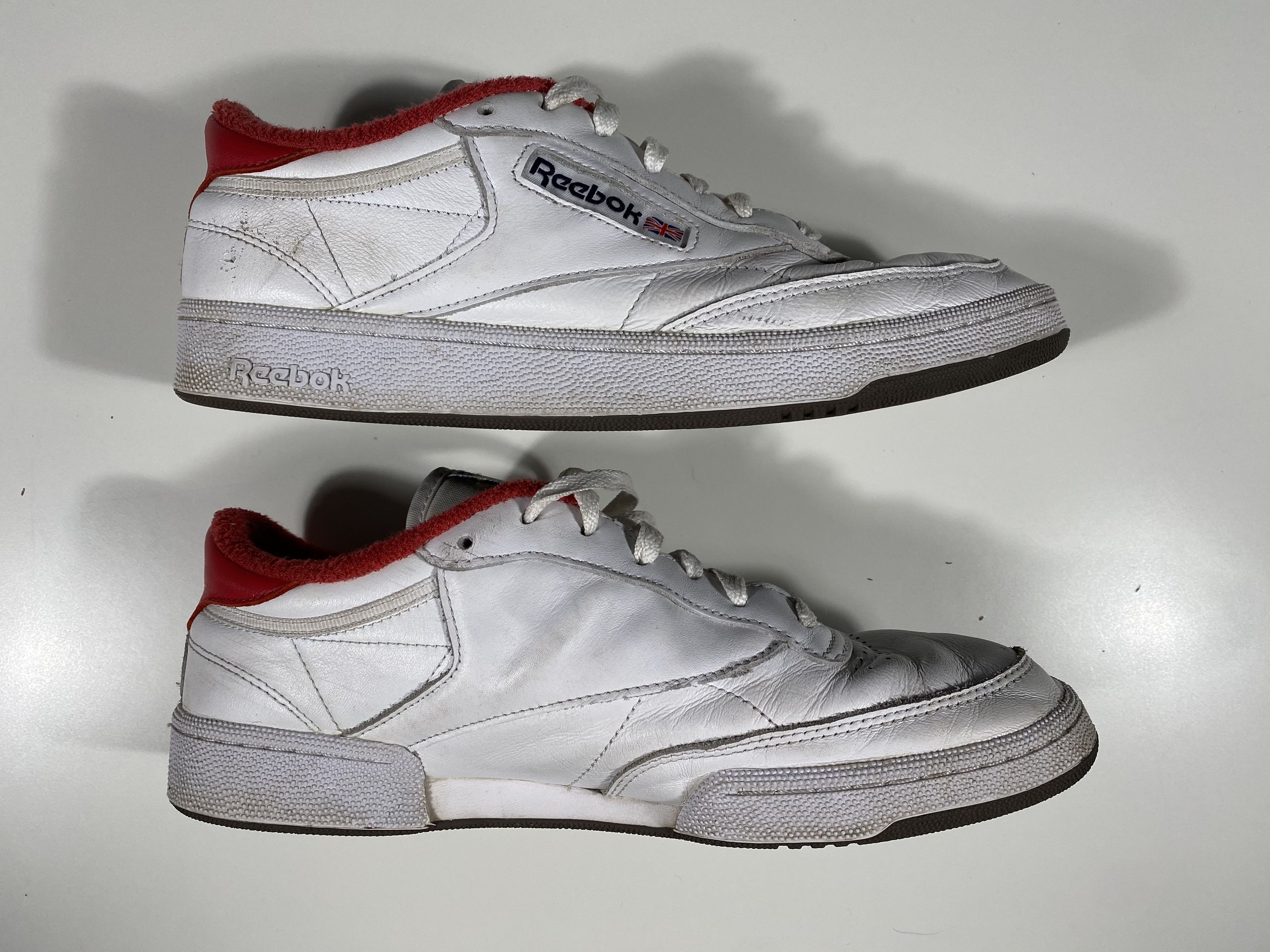 Eric Emanuel × Reebok Reebok x Eric Emanuel Club C 85 White / Red Size US 9.5 / EU 42-43 - 4 Thumbnail