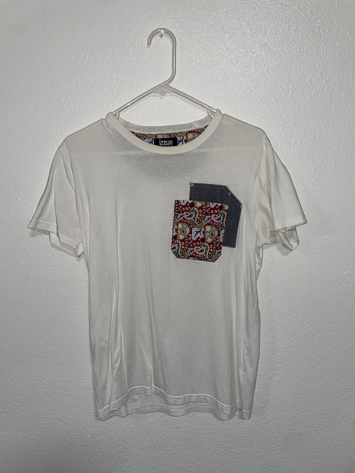 izzue Izzue White Pocket T-Shirt Size US S / EU 44-46 / 1 - 1 Thumbnail